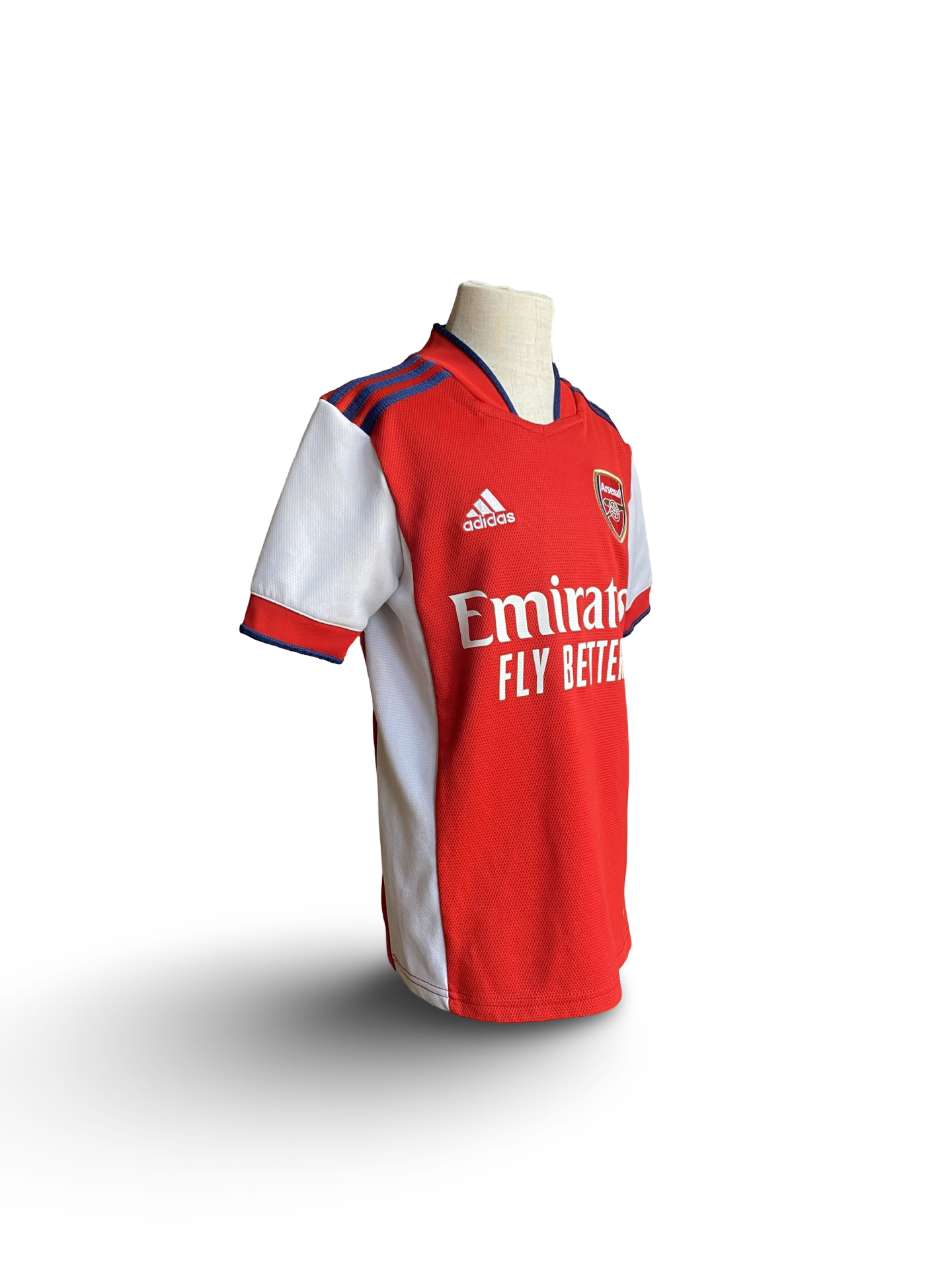 EPL Arsenal FC 2021-22 Adidas Football Home Jersey Size Youth S 9/10yrs