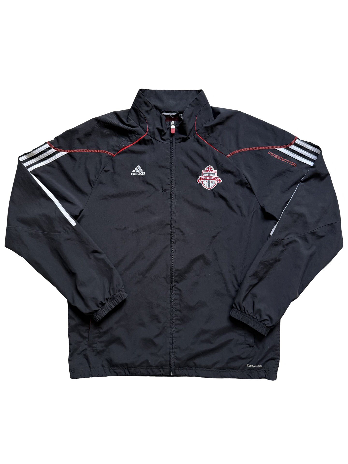 Soccer MLS Toronto FC 2009-10 TFC Adidas Predator ClimaCool Windbreaker Football Track Jacket Size XL