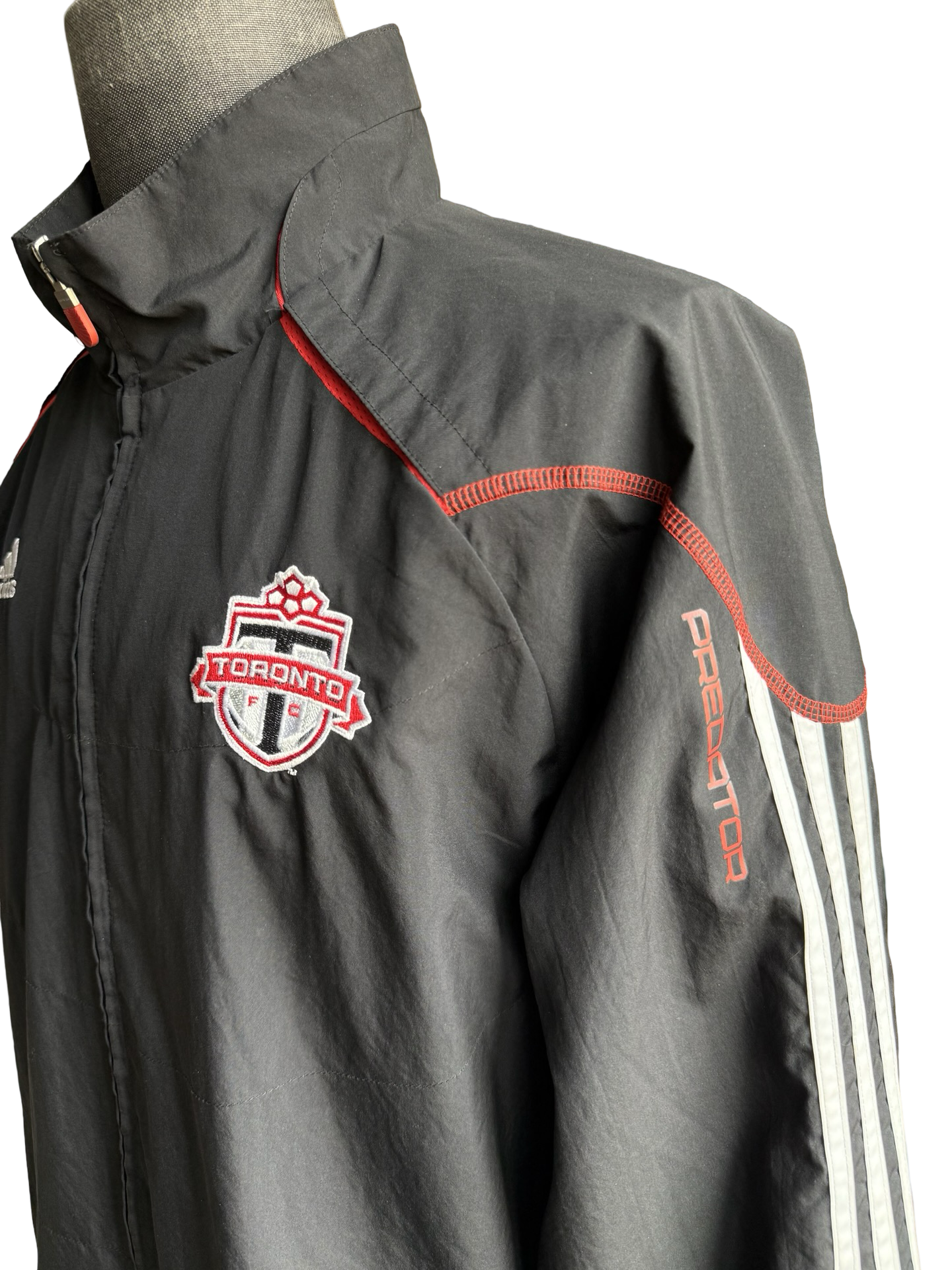 Soccer MLS Toronto FC 2009-10 TFC Adidas Predator ClimaCool Windbreaker Football Track Jacket Size XL