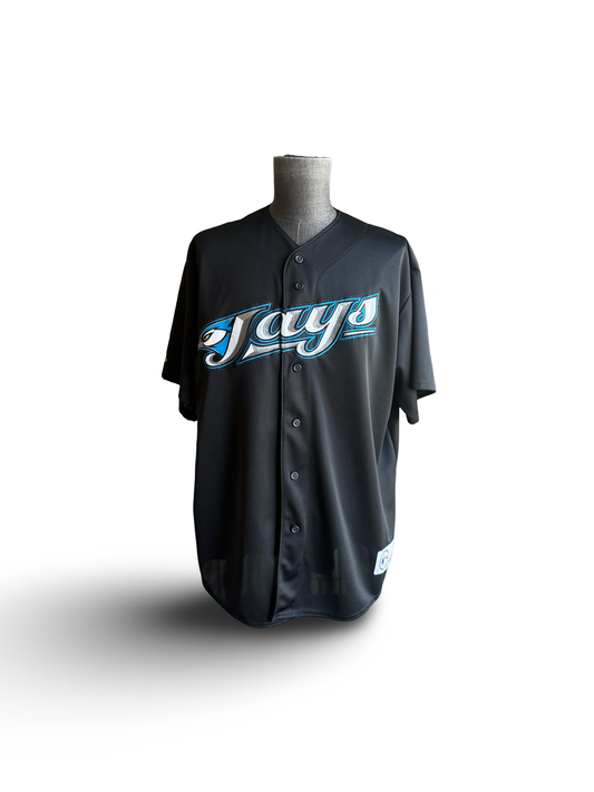 MLB Vtg Toronto Blue Jays 2000’s Majestic Black Retro Baseball Jersey Size XL