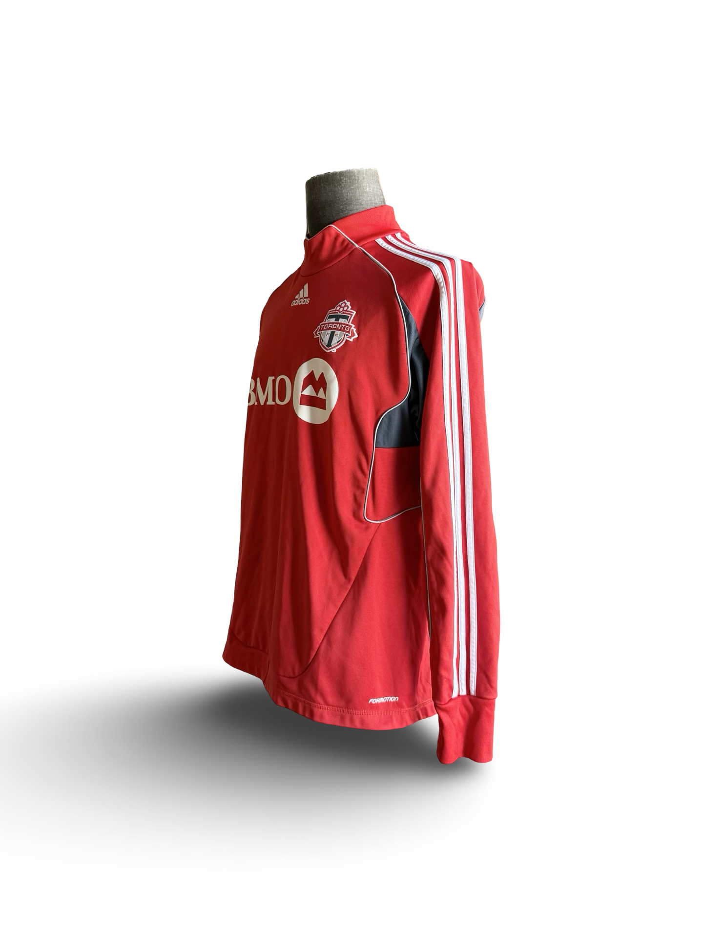 Soccer MLS Vtg Toronto FC 2010 Adidas TFC Football Long Sleeve Pre Match Pullover Size L