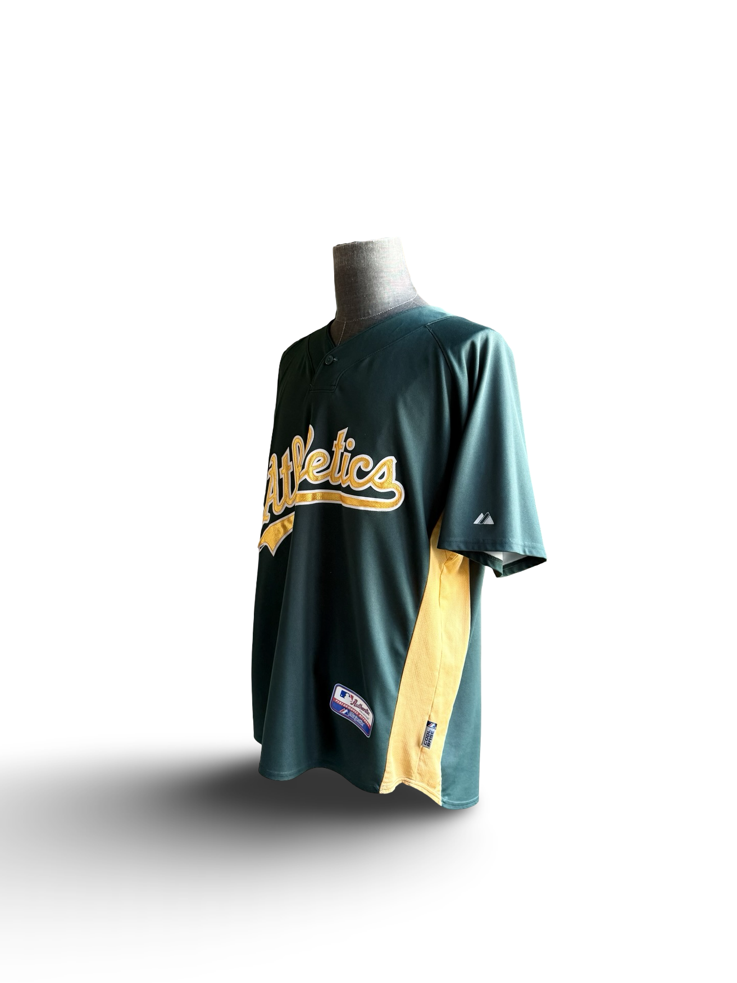 MLB Vtg Eric Chavez 3 Oakland Athletics Majestic Baseball Jersey Size 2XL