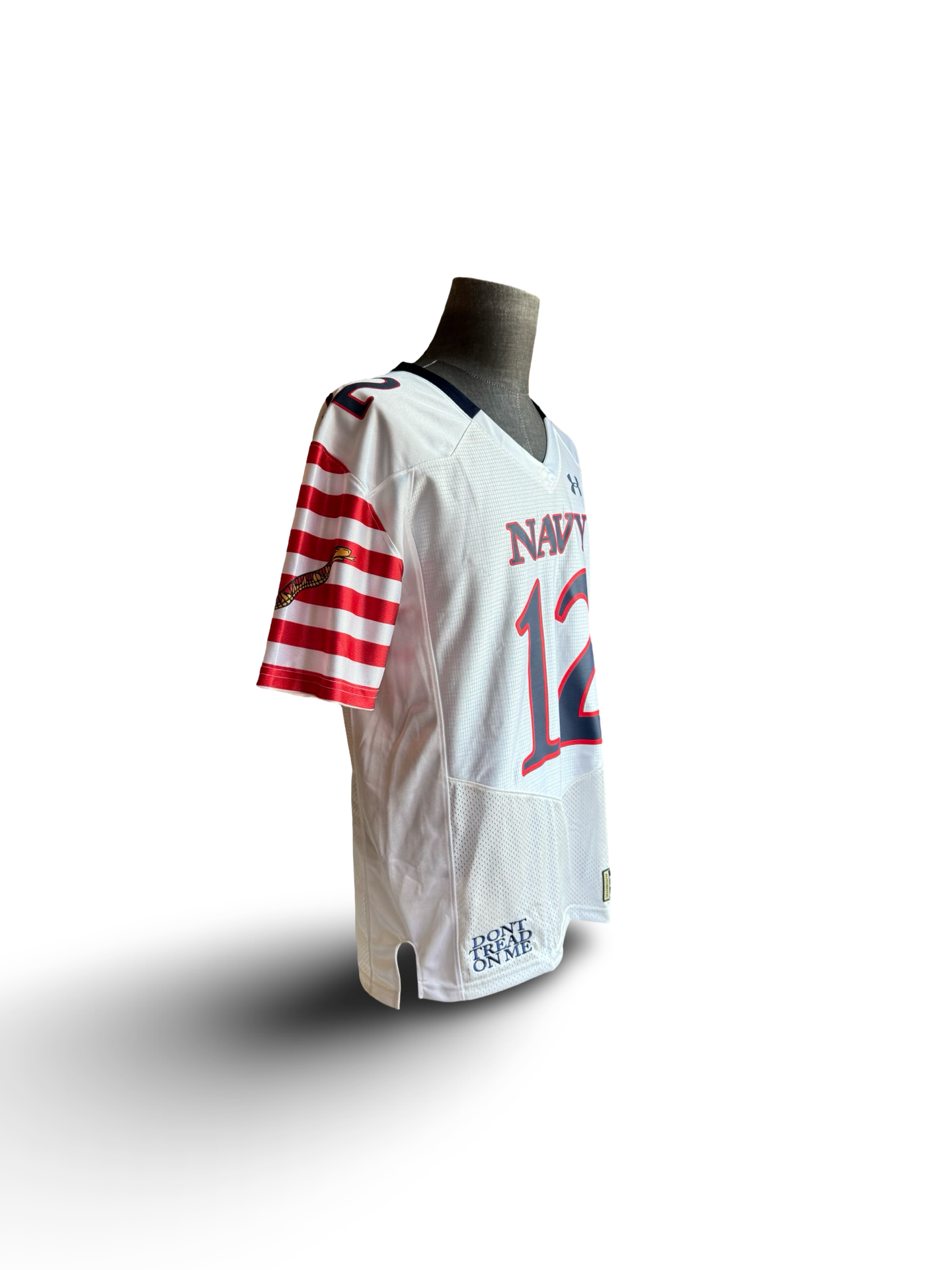 NCAA Navy Midshipmen #12 (Roger Staubach) Under Armour football Jersey NWT Size S