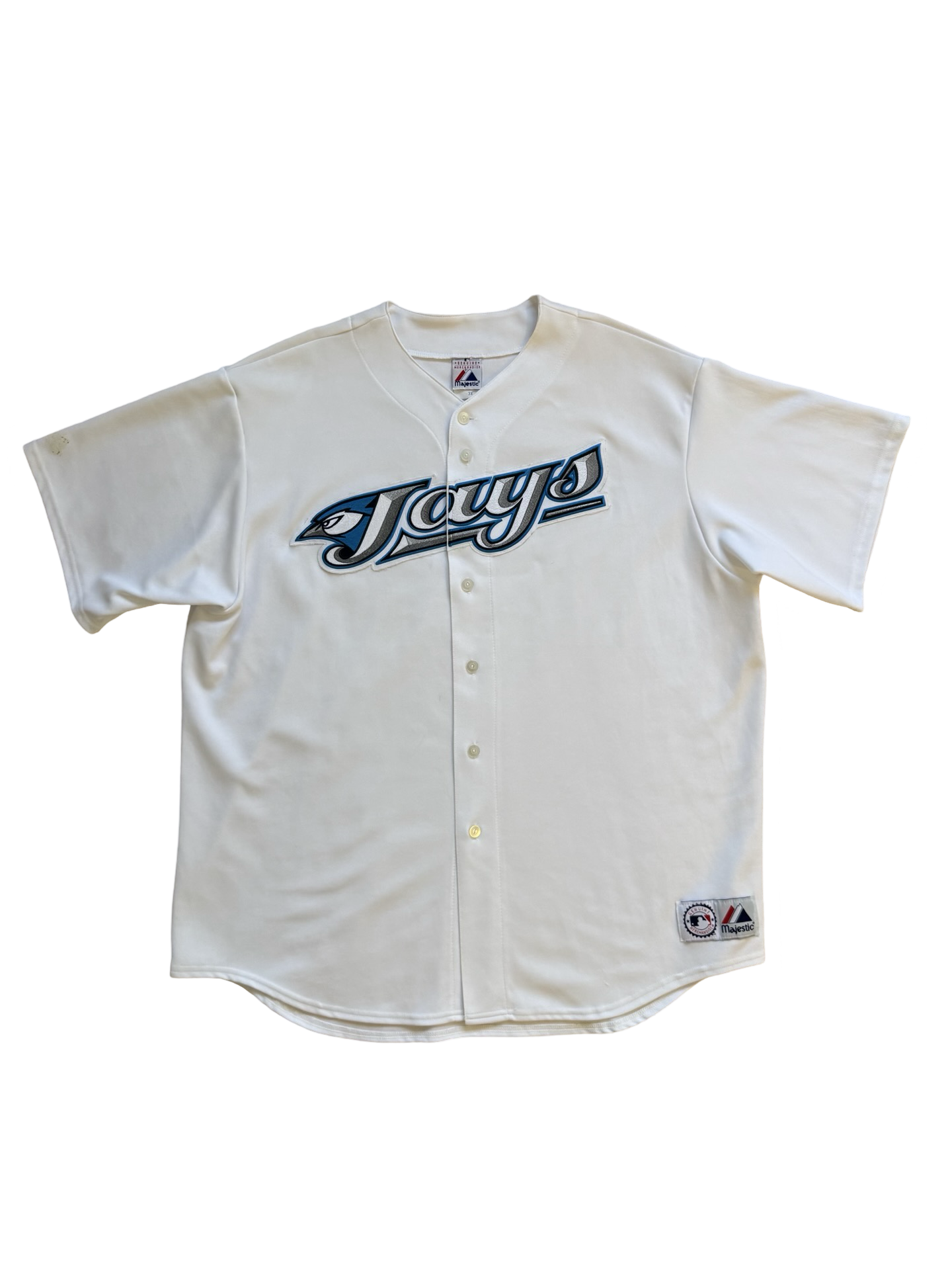 MLB Vtg Toronto Blue Jays 2000’s Majestic White Retro Baseball Jersey Size 3XL