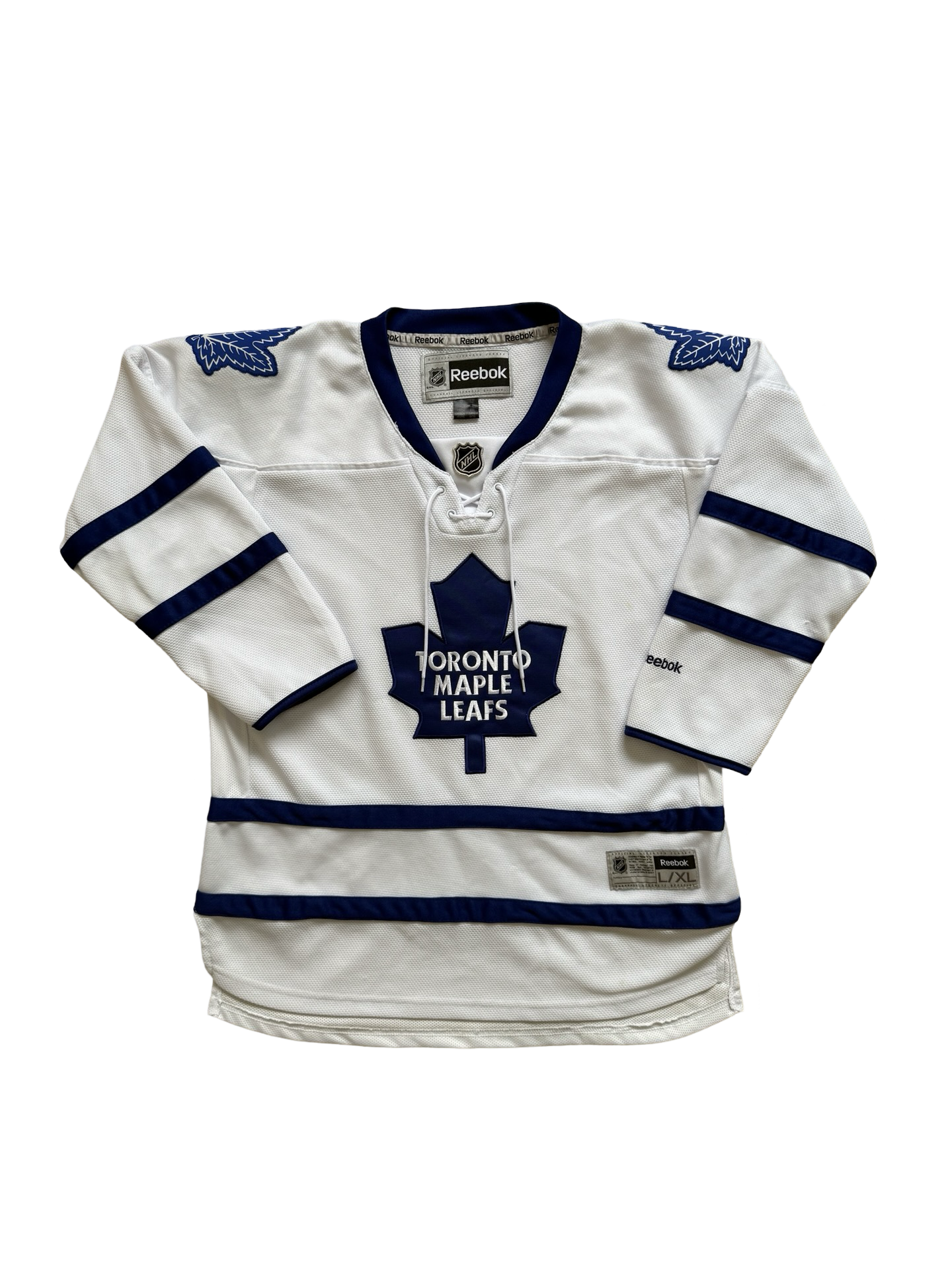 NHL Toronto Maple Leafs Reebok White Jersey Size Youth L/XL