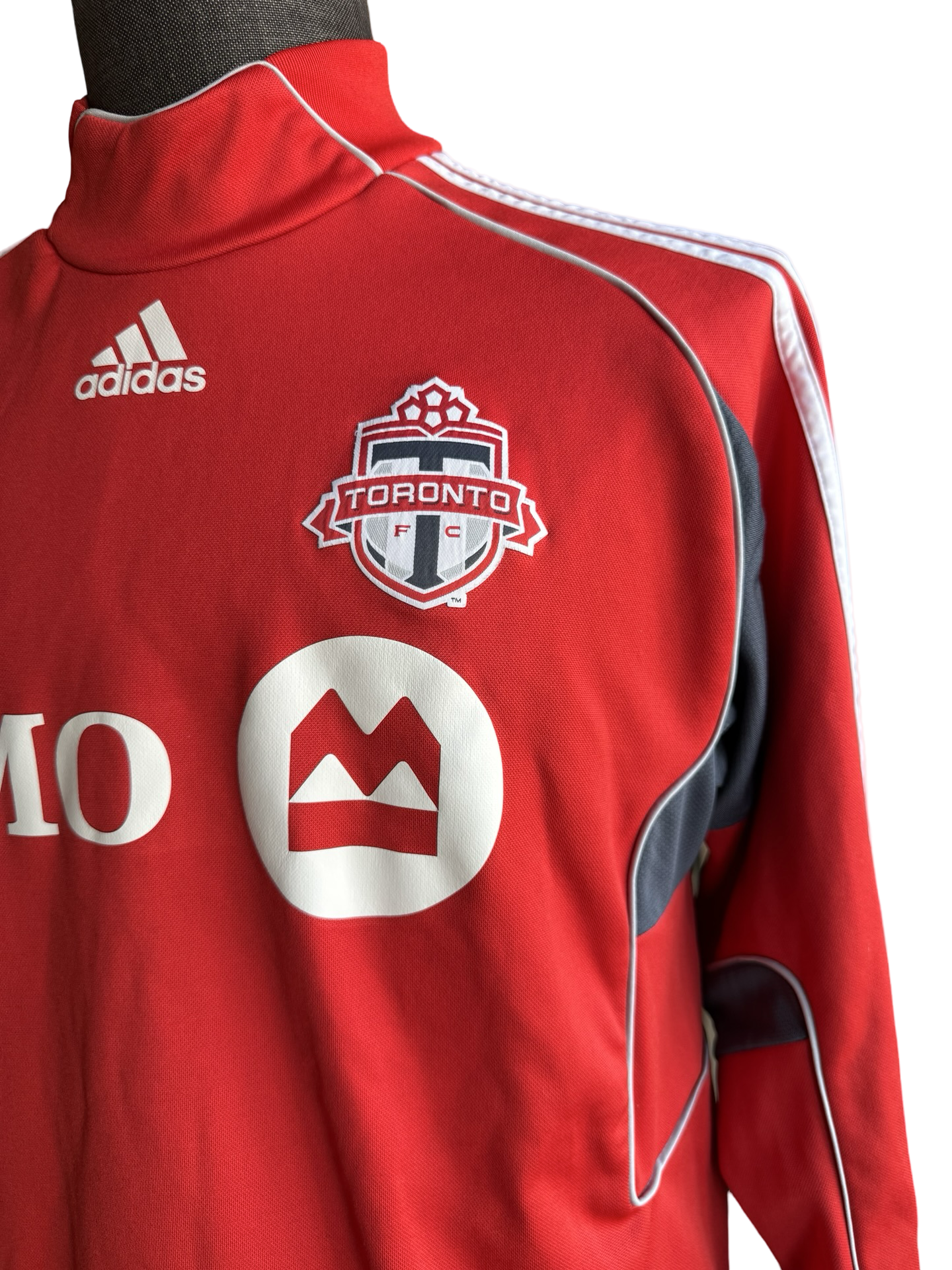 Soccer MLS Vtg Toronto FC 2010 Adidas TFC Football Long Sleeve Pre Match Pullover Size L