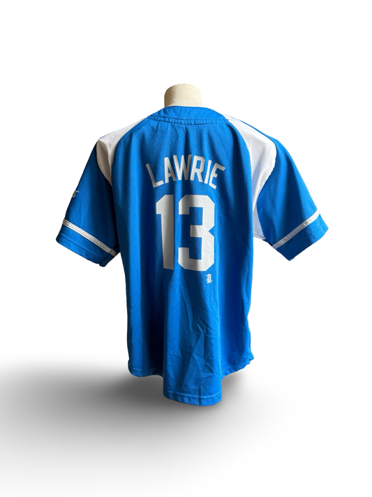 YOUTH MLB Brett Lawrie 13 Toronto Blue Jays Adidas Retro Baseball Jersey Size Youth M