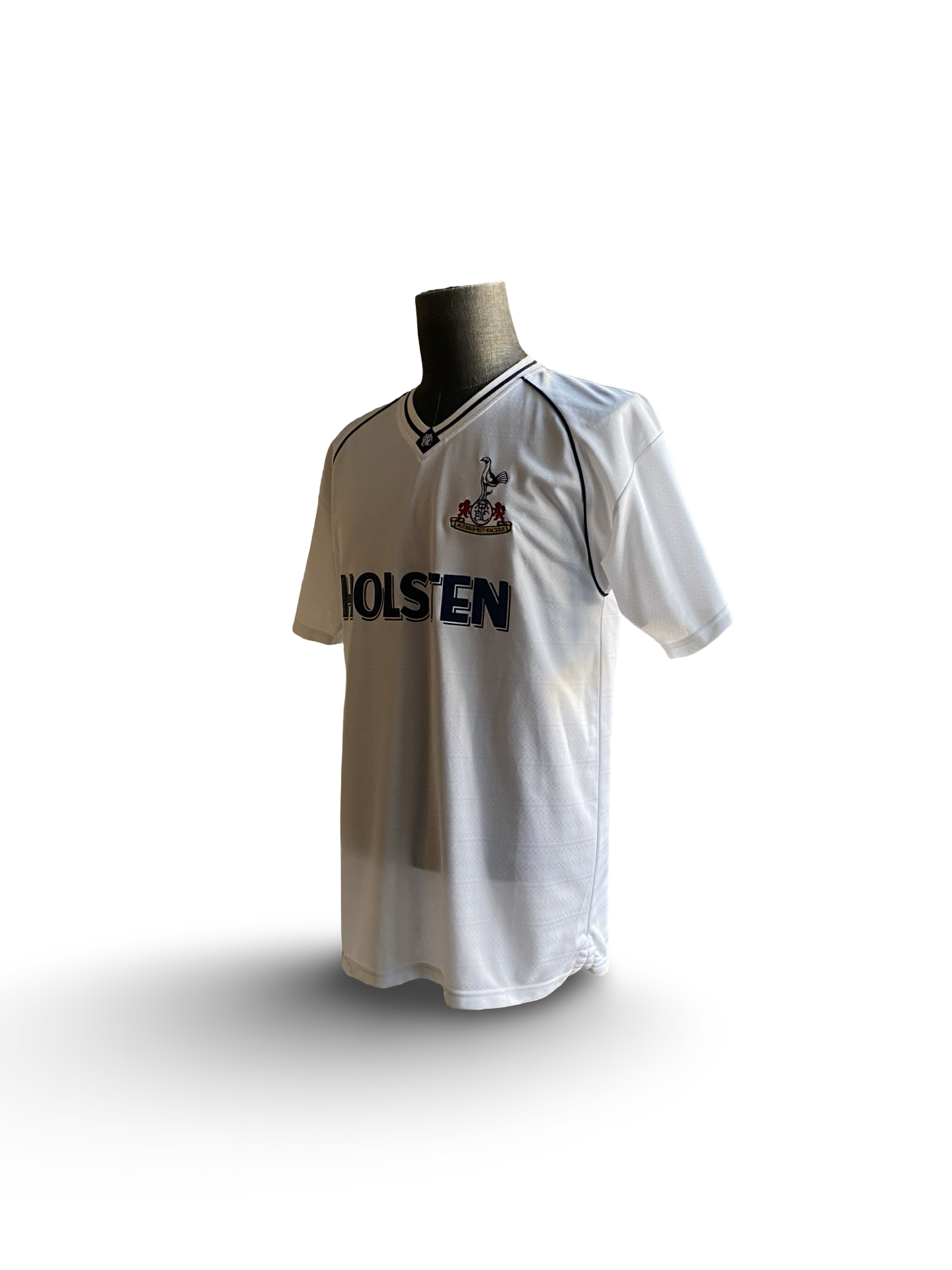 EPL Tottenham Hotspur 1989-91 Retro Score Draw Holsten Football Home Jersey Size L