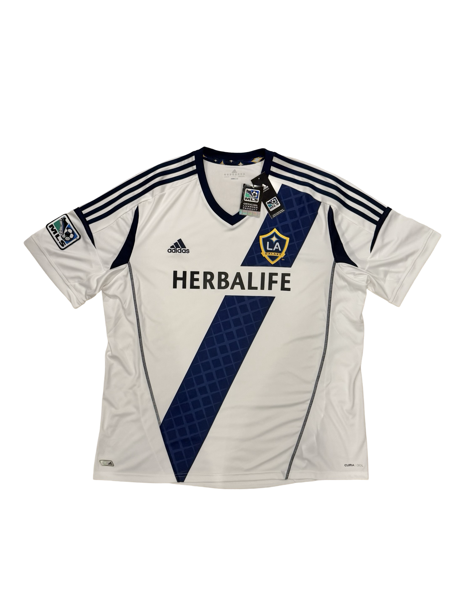 Soccer MLS LA Galaxy FC 2012-13 Adidas Football Home Jersey NWT Size 2XL