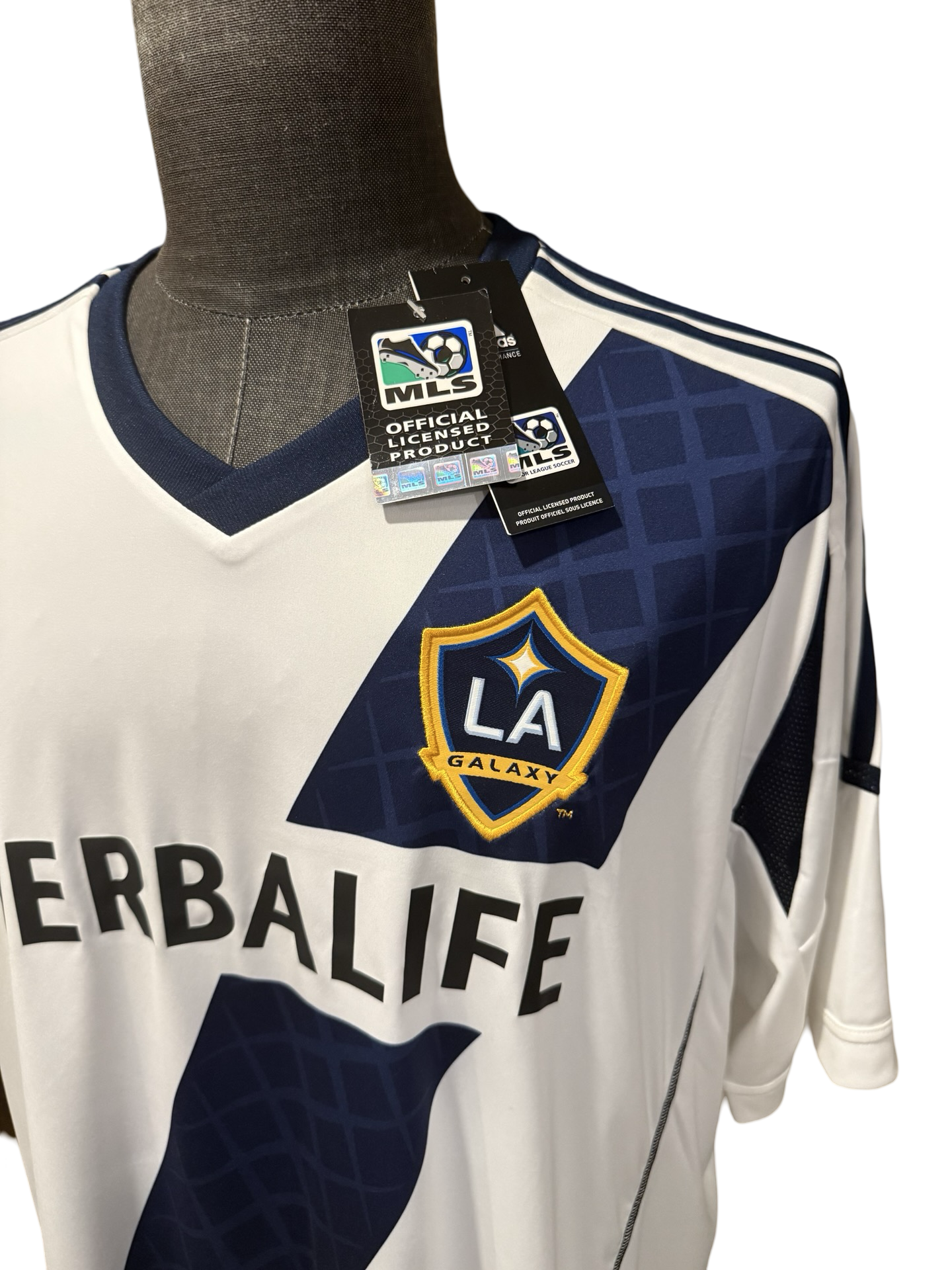 Soccer MLS LA Galaxy FC 2012-13 Adidas Football Home Jersey NWT Size 2XL