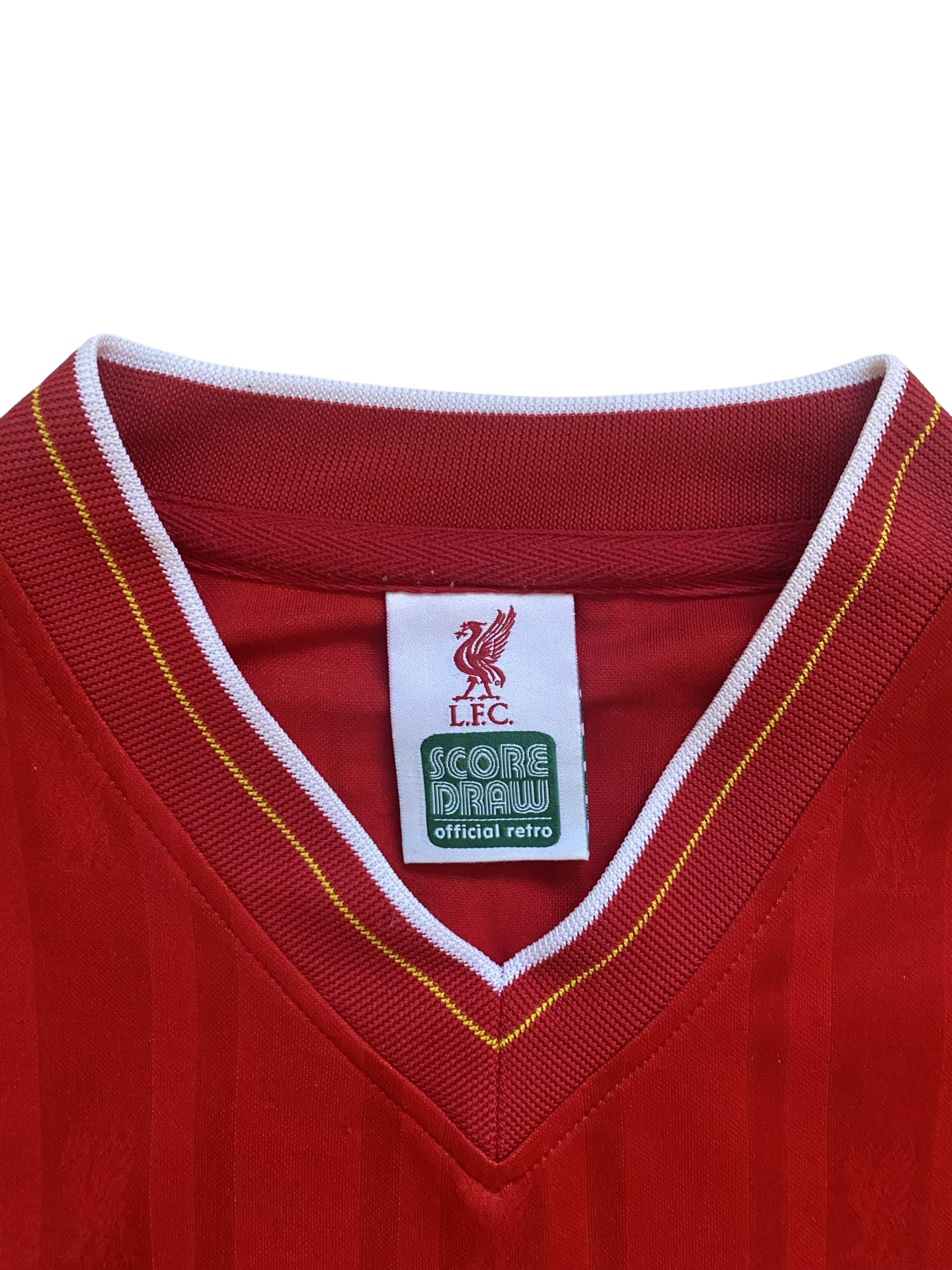 EPL Ian Rush 9 Liverpool FC 1980’s Retro Score Draw Crown Paints Football Home Jersey Size L