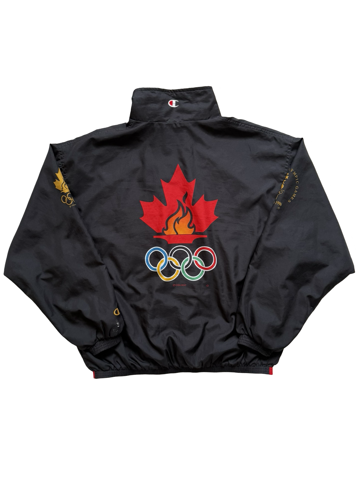 Team Canada Vtg Champion 1996 Atlanta Olympics Windbreaker Track Jacket Size L