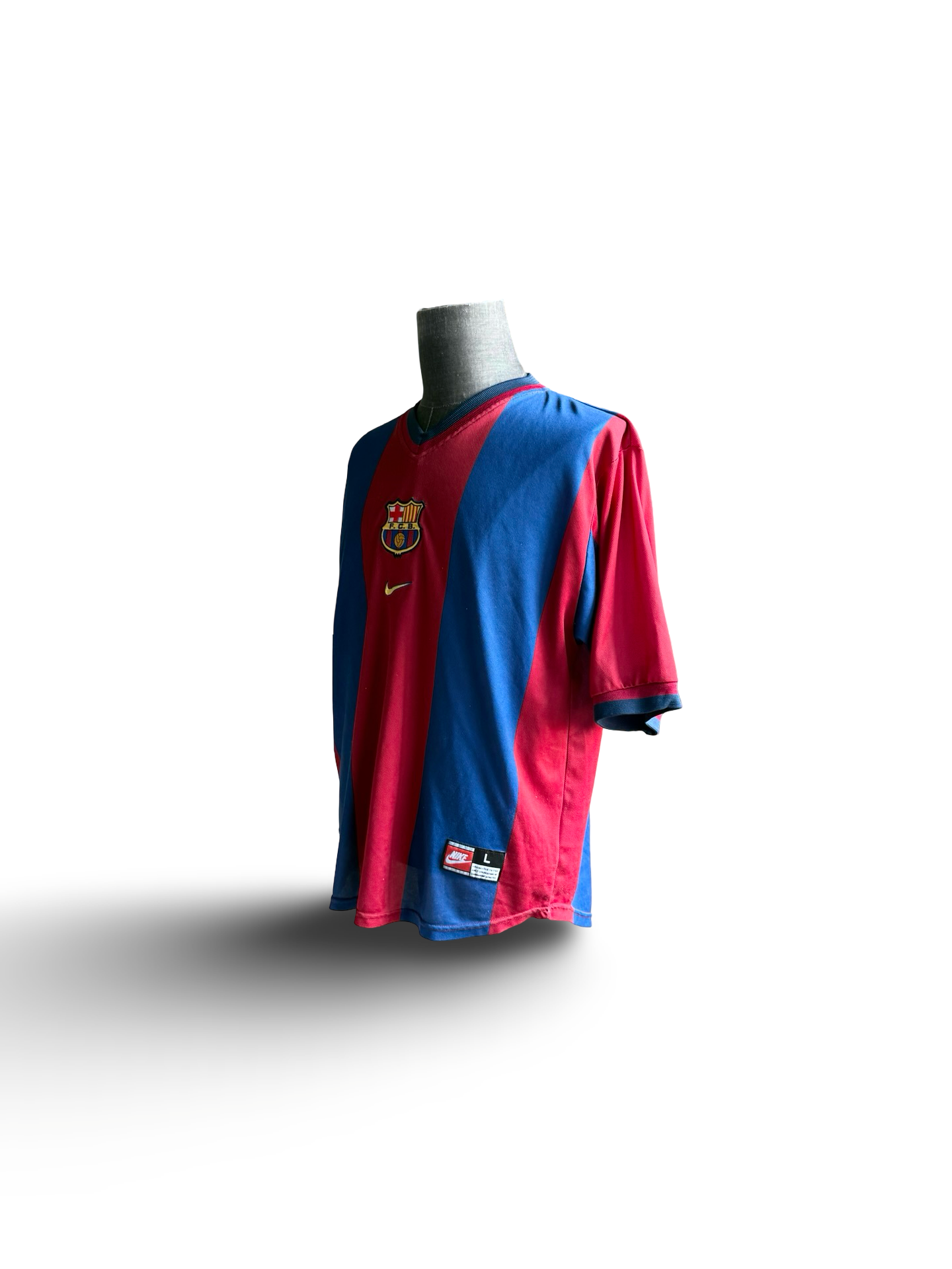 Soccer Vtg FC Barcelona 1998/99 Nike Football Home Jersey Size L