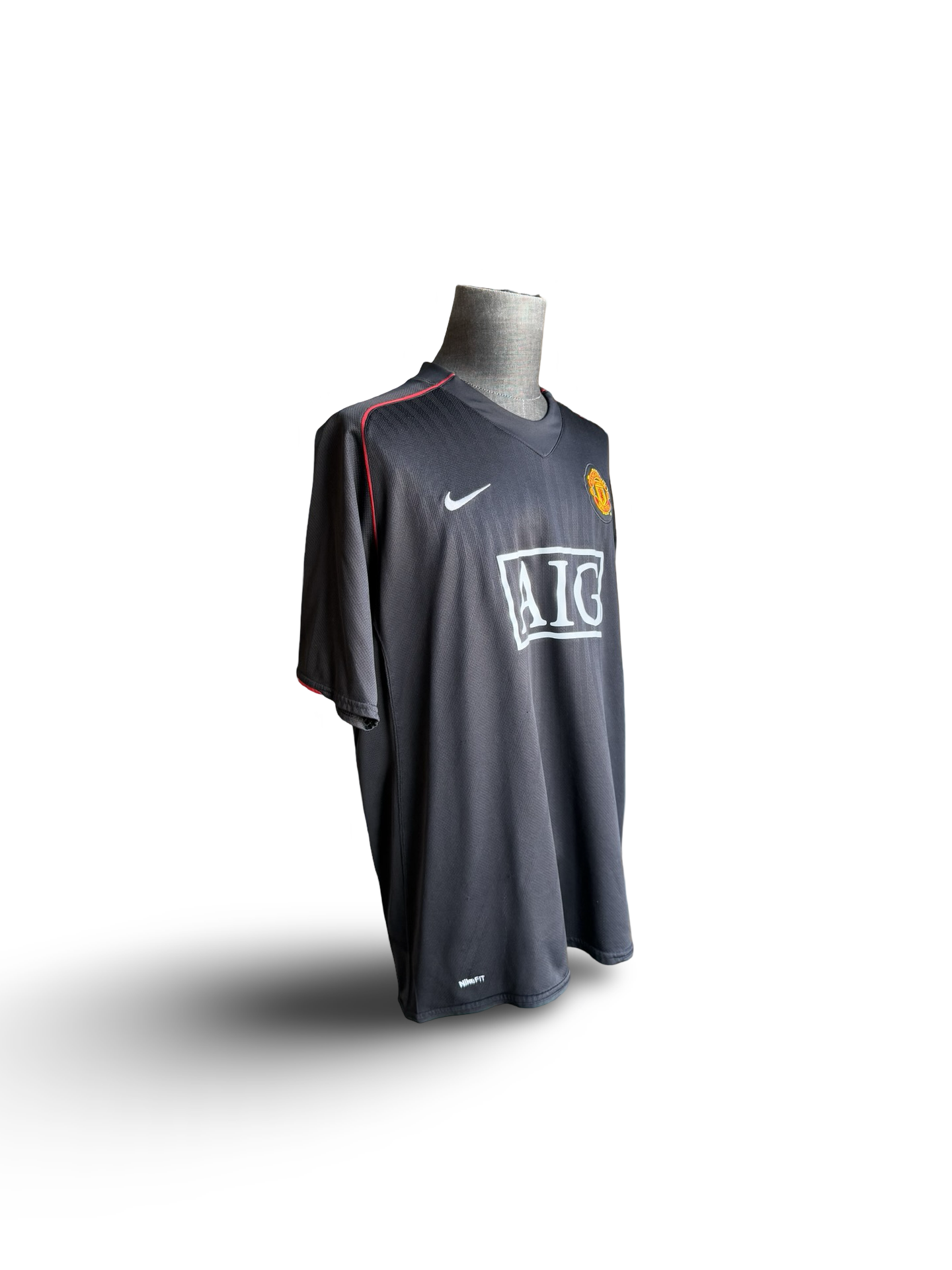 EPL Vtg Manchester United 2008-09 Nike AIG Football Away Jersey Size 2XL