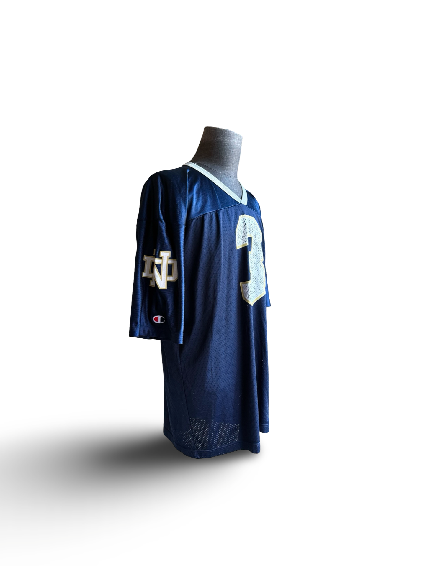 NCAA Vtg Joe Montana 3 Notre Dame 90’s Champion Football Jersey Size XL