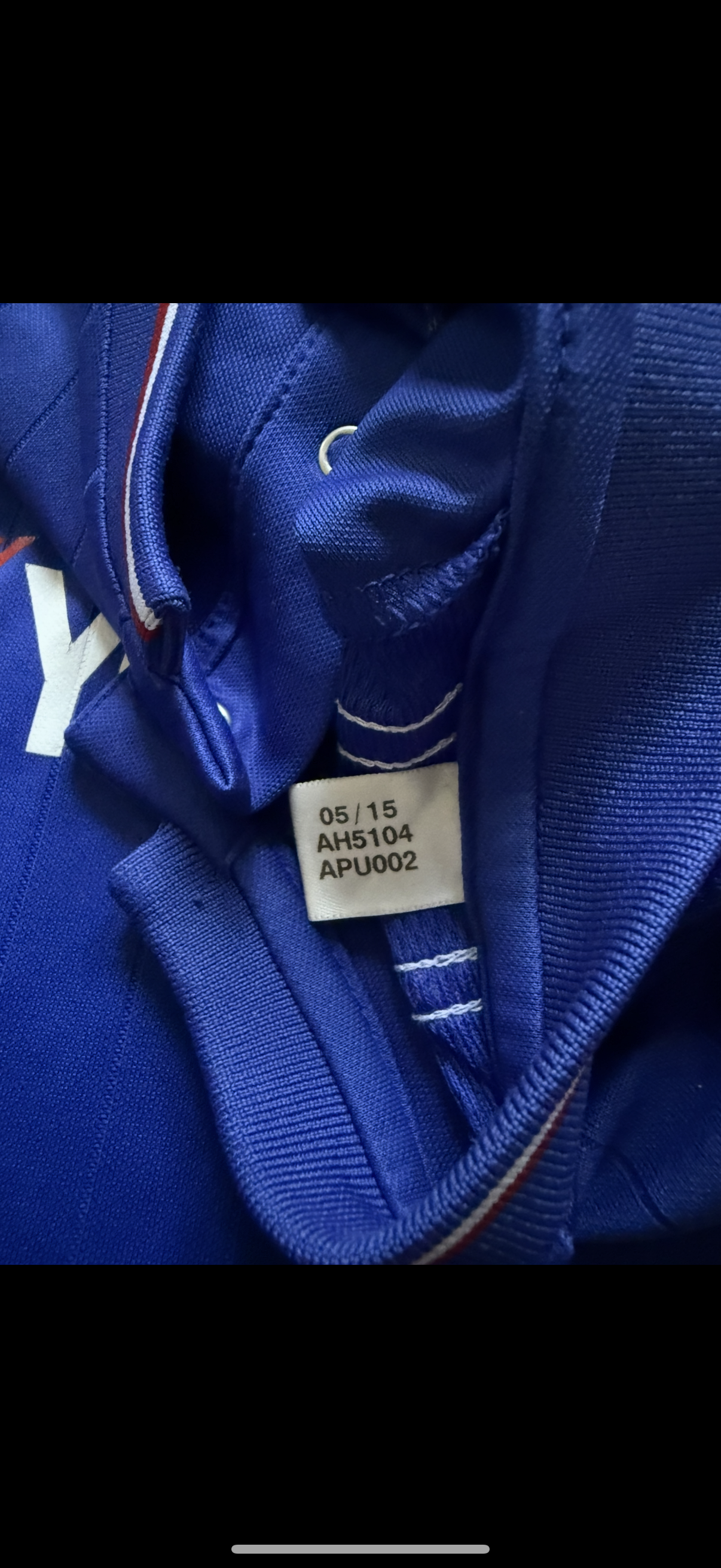 EPL Chelsea FC 2015/16 Adidas Football Home Jersey Size XL