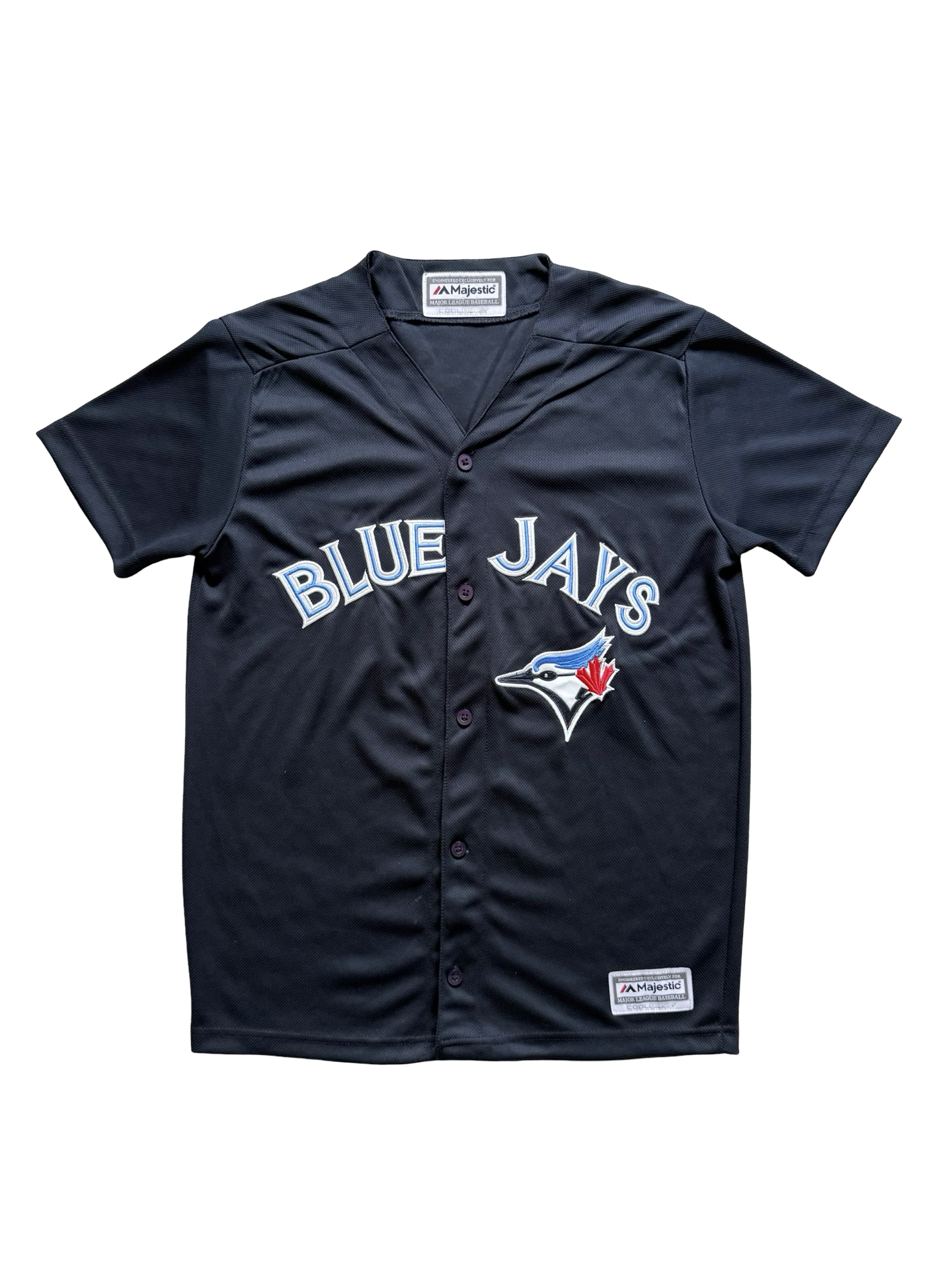 YOUTH MLB Toronto Blue Jays Majestic CoolBase Baseball Jersey Size Youth L