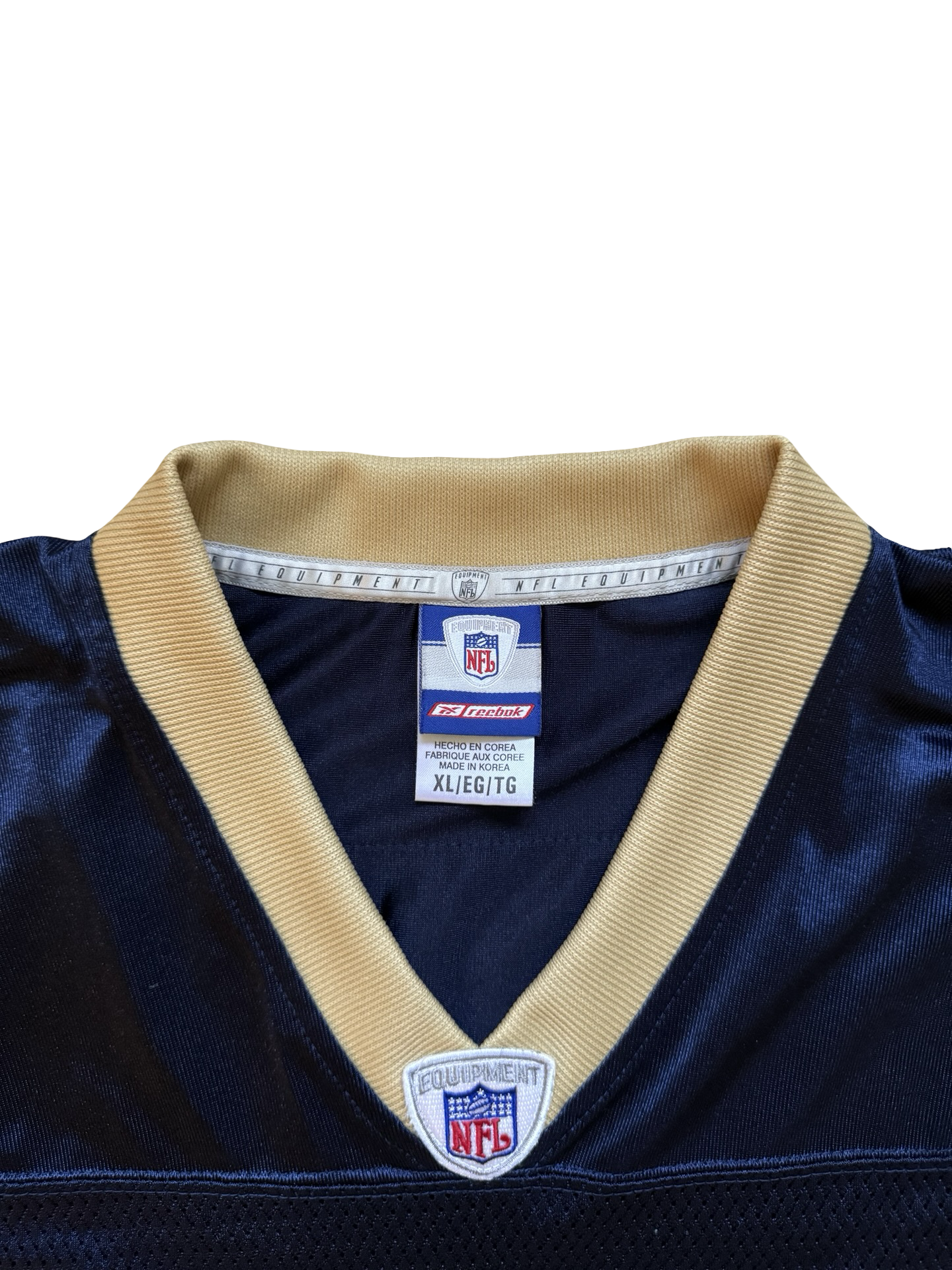 NFL Vtg Marshall Faulk 28 St Louis Rams Reebok 00’s Football Jersey Size XL