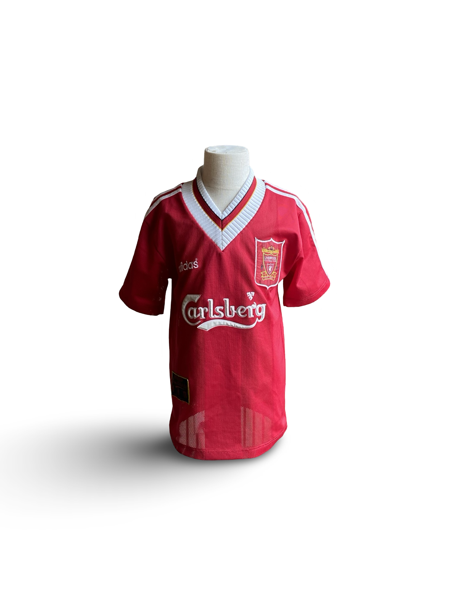 EPL Vtg Liverpool FC 1995-96 Adidas Football Home Jersey Size Youth XXS