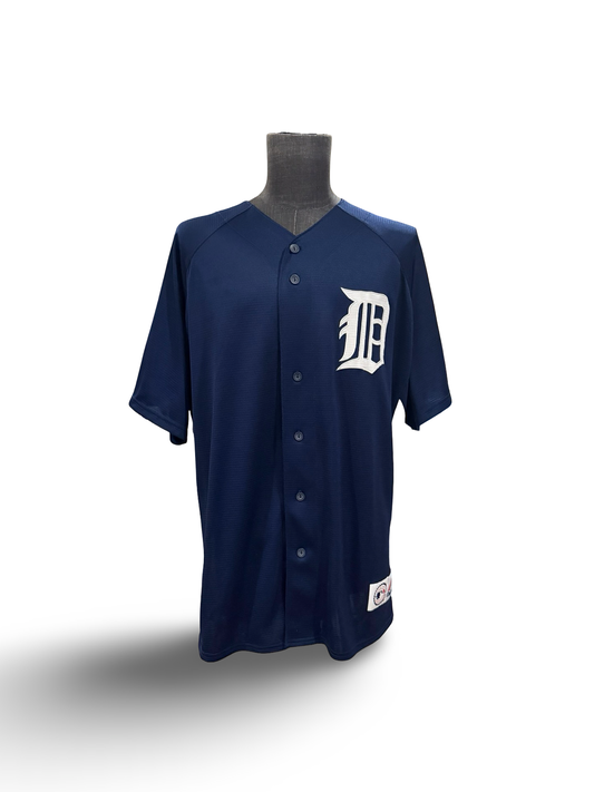 MLB Vtg Detroit Tigers Majestic Baseball Jersey Size XL