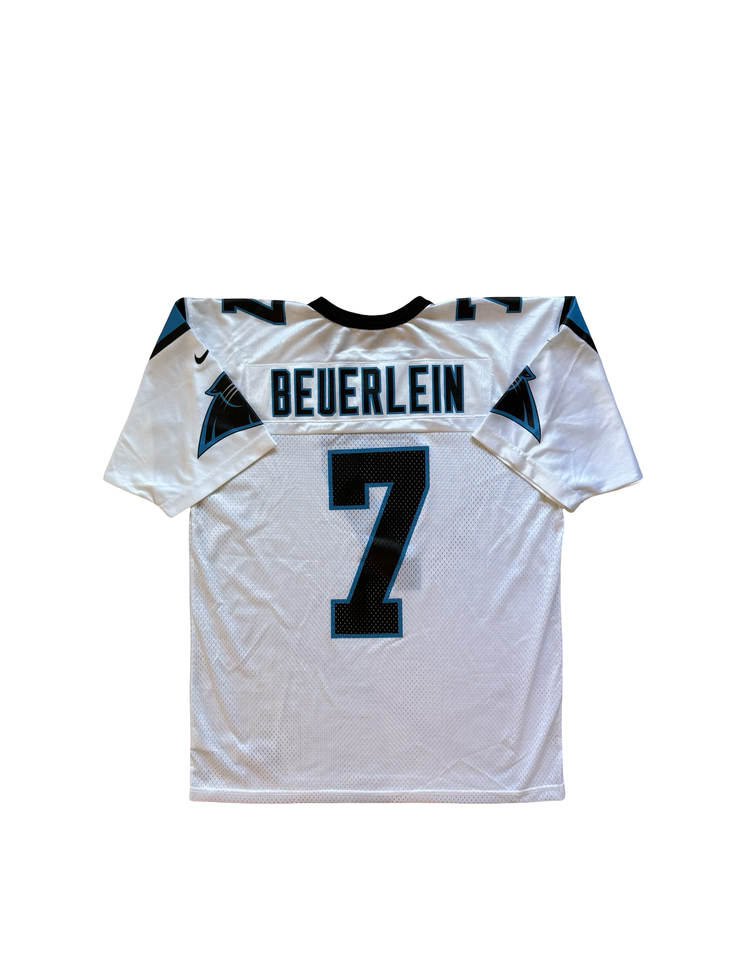 NFL Vtg Steve Beuerlein 7 Carolina Panthers 90’s Nike Football Jersey Size L