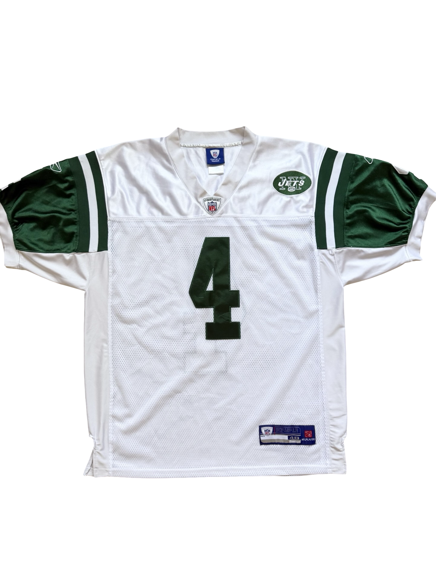 NFL Brett Farve 4 New York Jets Reebok Football Stitched Jersey Size XL