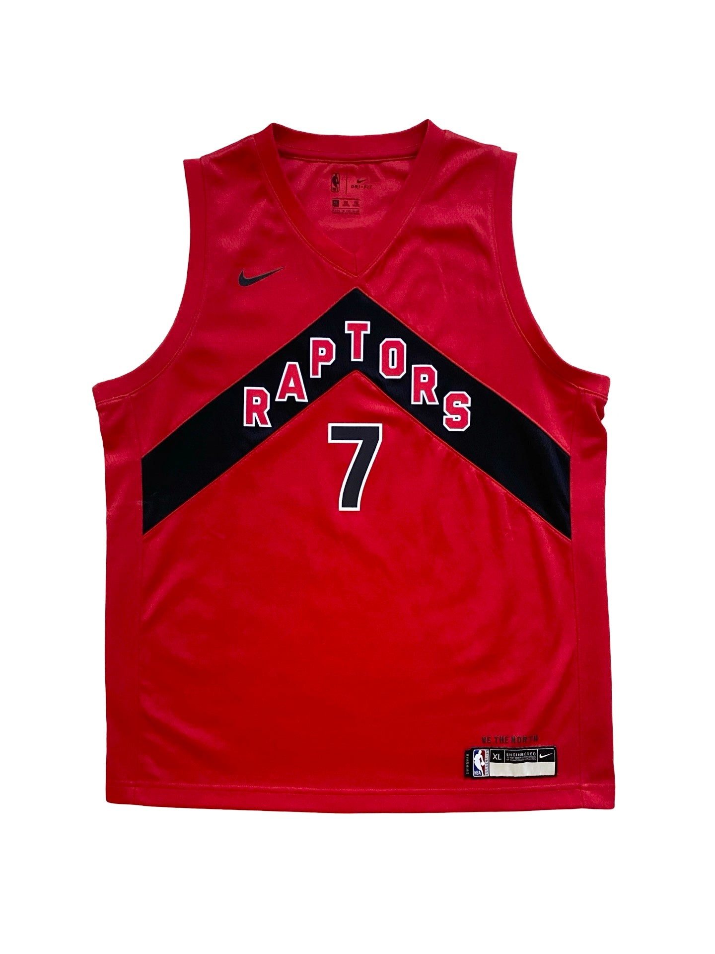 NBA Kyle Lowry 7 Toronto Raptors Swingman 2020 Nike Jersey Size Youth XL (18/20)