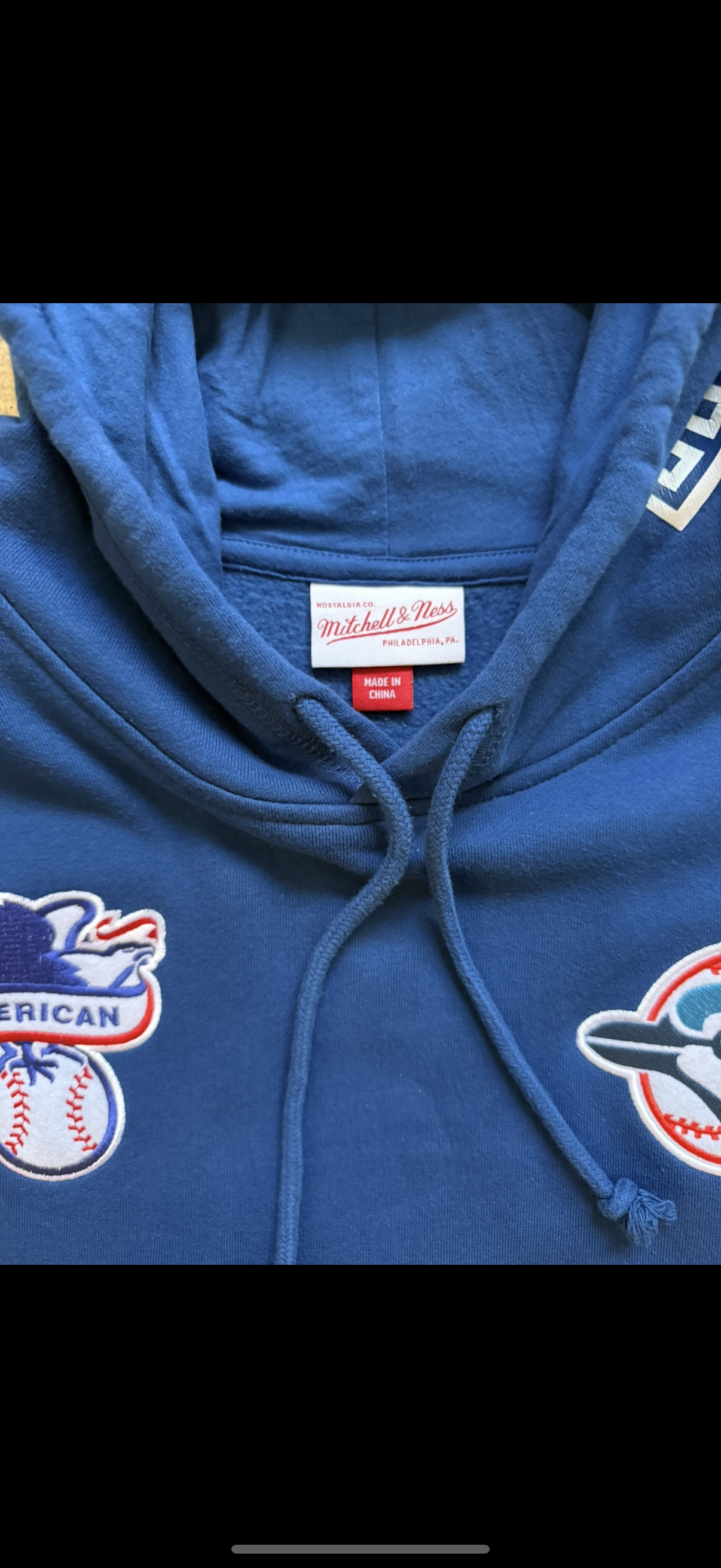 MLB Toronto Blue Jays Mitchell & Ness Coop City Collection Pullover Hoodie Size XL