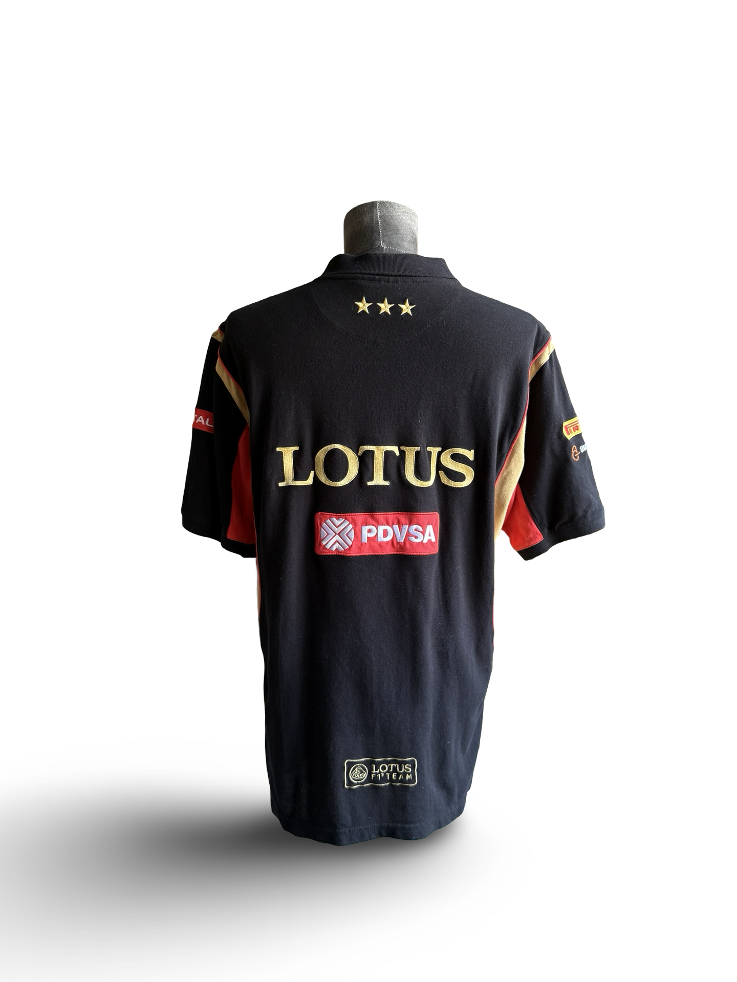 RACING F1 Vtg Lotus Renault Racing Team Polo Shirt Size 2XL