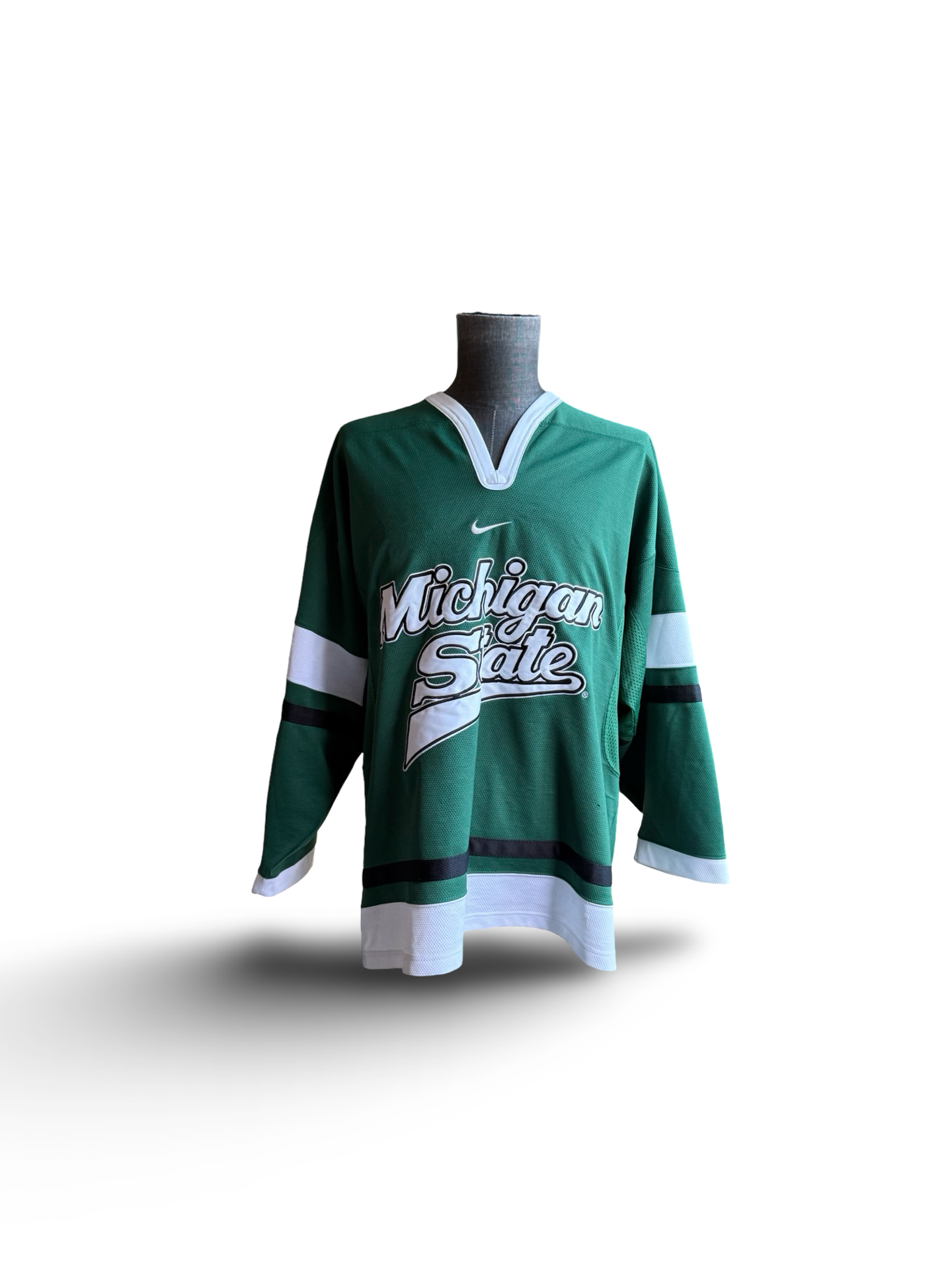 NCAA Vtg Michigan State Spartans Y2K Nike Hockey Jersey Size L