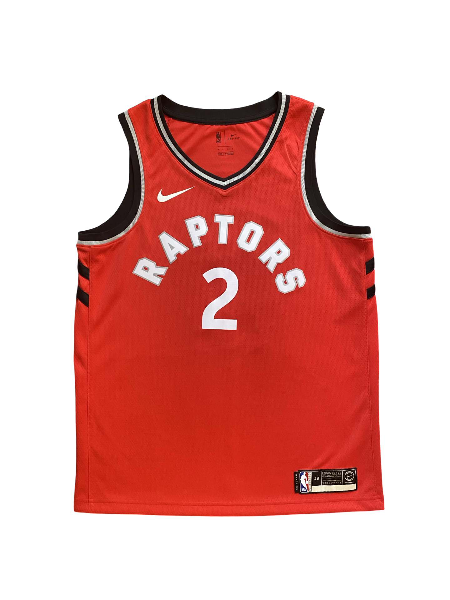 NBA Kawhi Leonard 2 Swingman Toronto Raptors Jersey Nike Size L