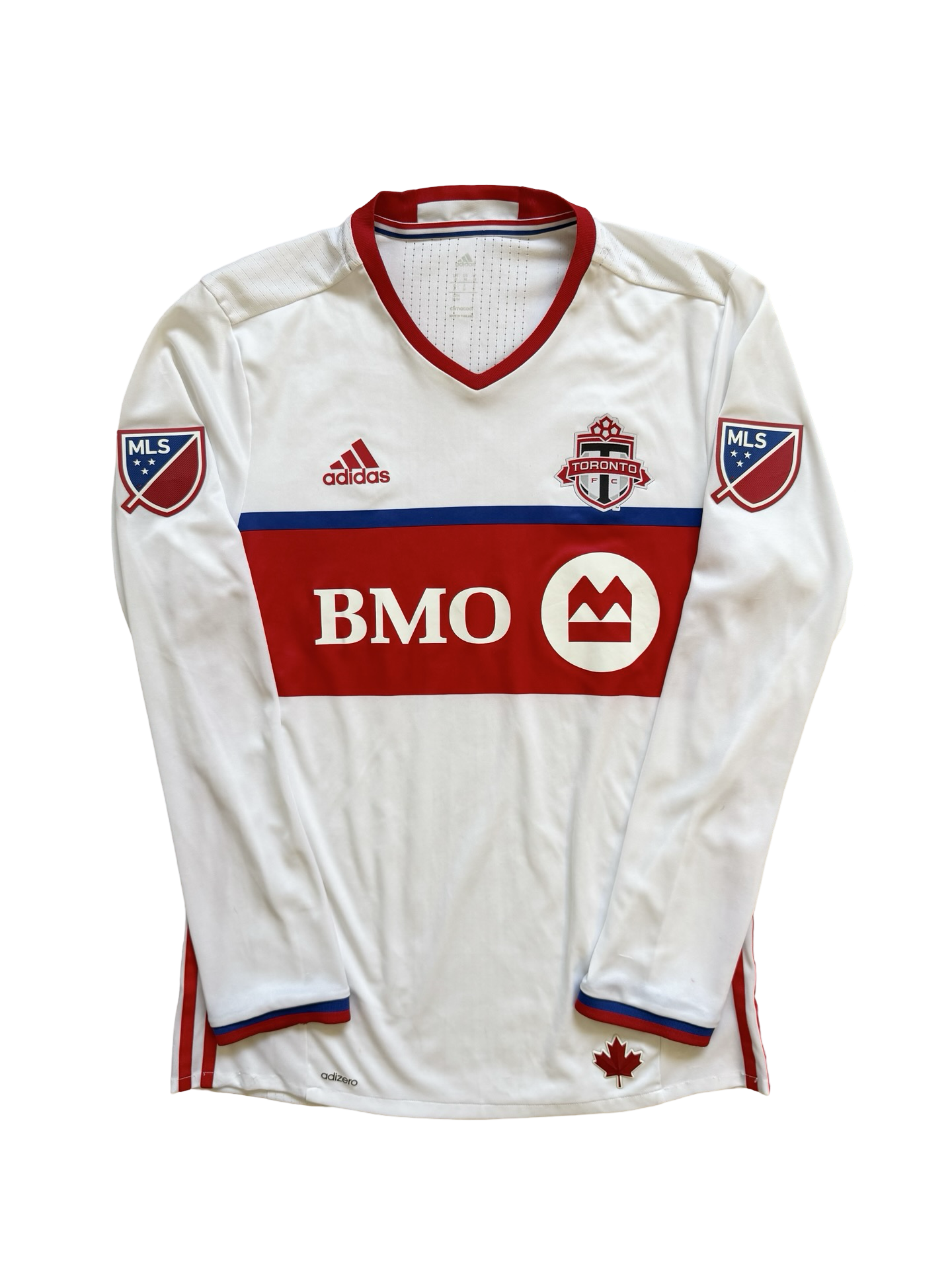 Soccer MLS Toronto FC 2016-17 Adidas TFC Football Long Sleeve Home Jersey Size M