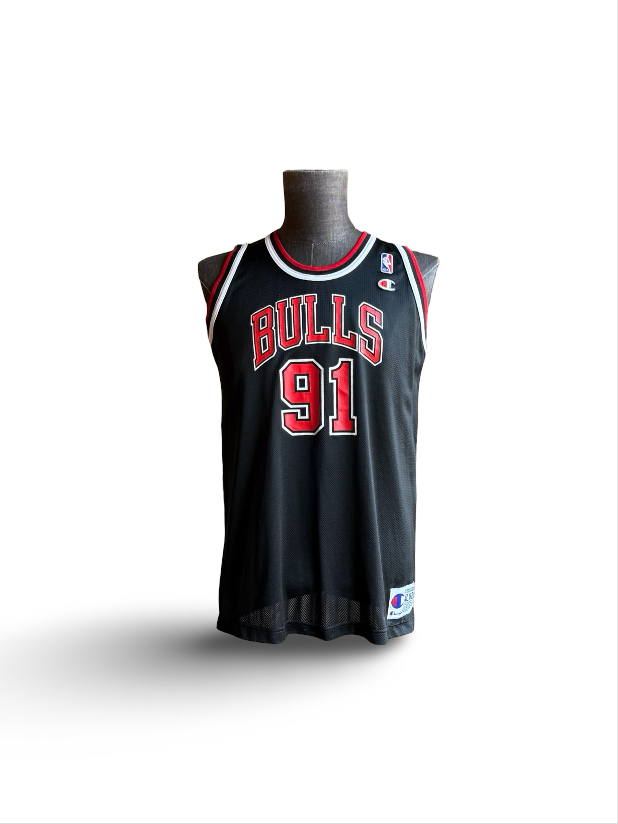 NBA Vtg 90’s Dennis Rodman 91 Chicago Bulls Champion Jersey Size Youth XL (18/20)