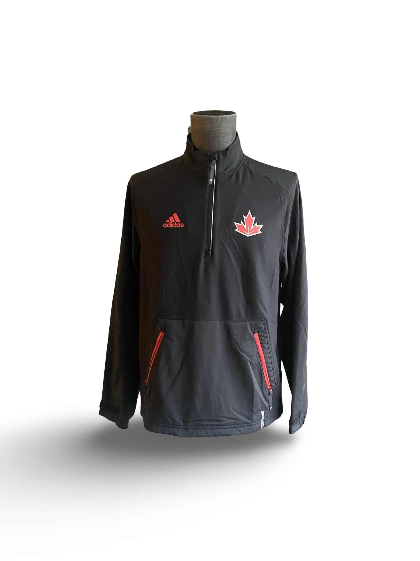 Team Canada World Cup of Hockey 2016 Adidas Climalite Pullover Jacket Size S