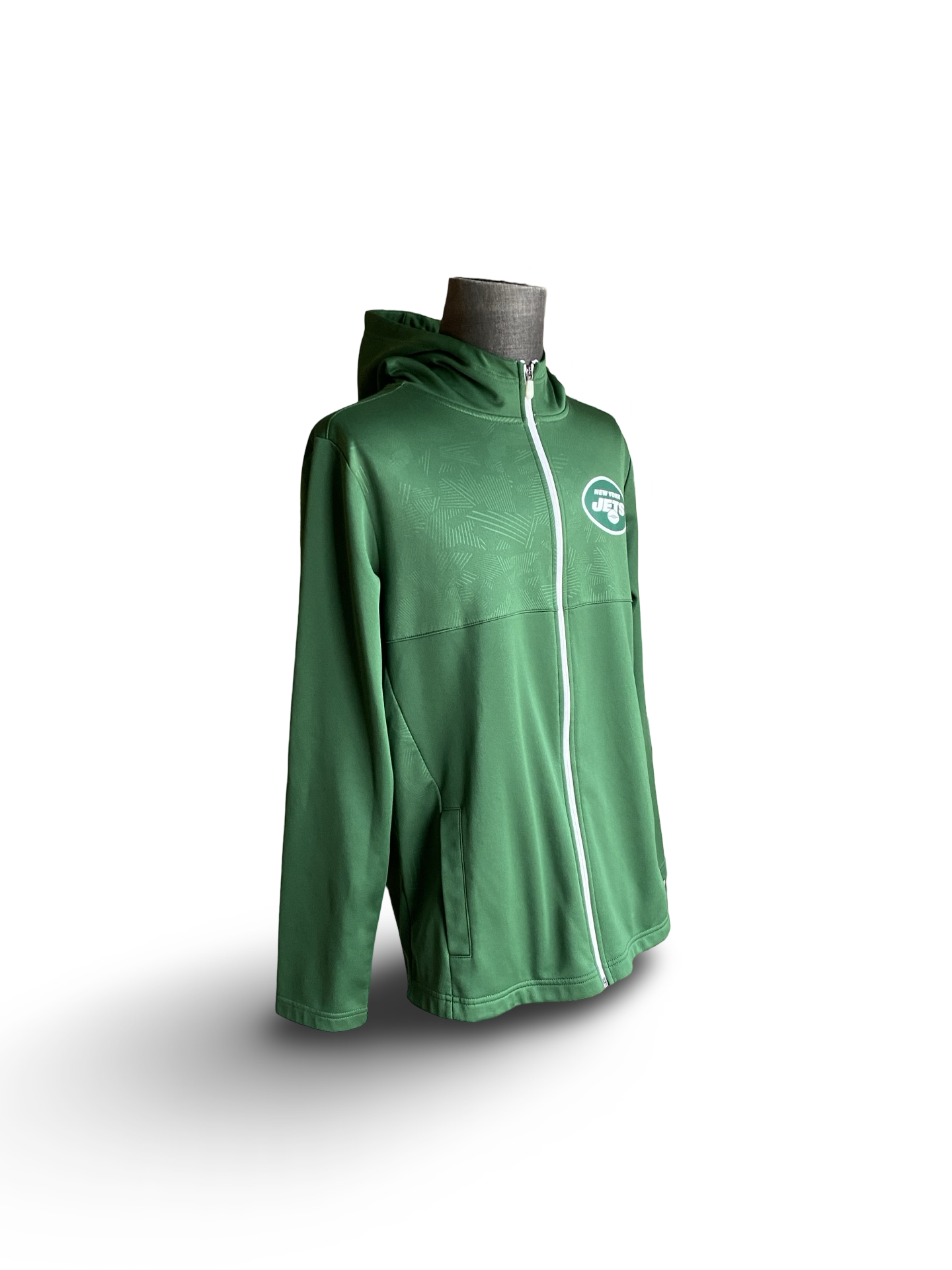 NFL New York Jets Fanatics Iconic Defender Mission Primary Full Zip Hoodie Jacket Size L