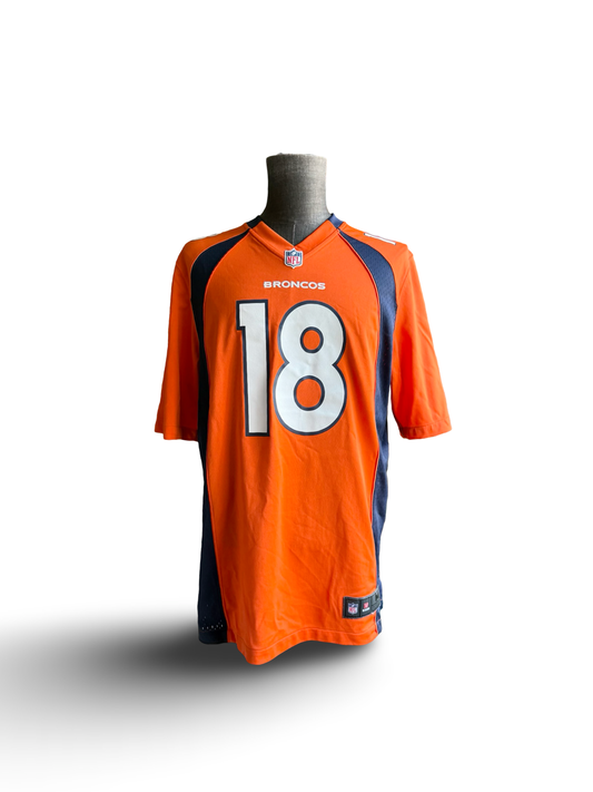 NFL Peyton Manning 18 Denver Broncos Nike Football Jersey Size M