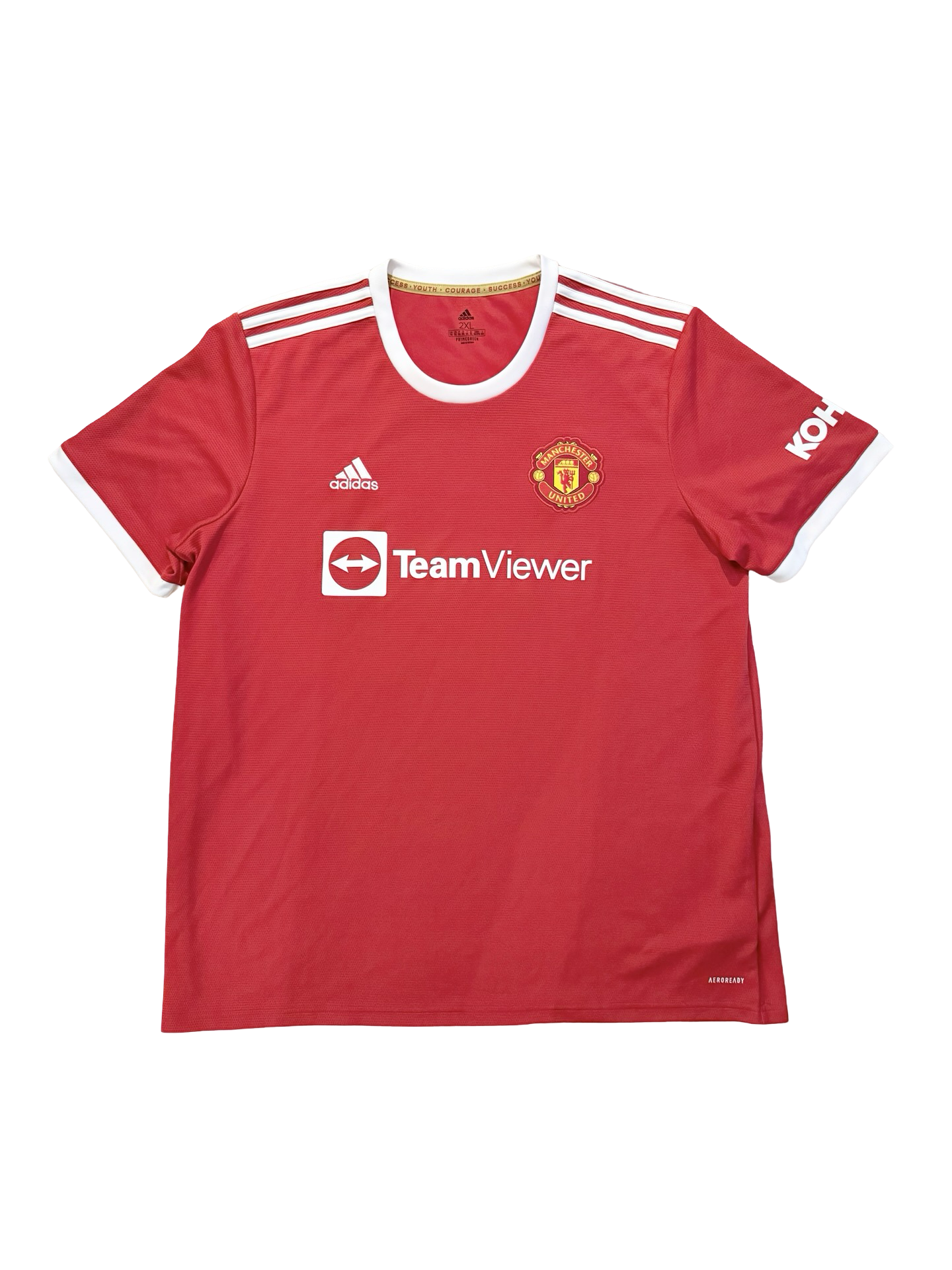 EPL Manchester United Adidas 2021-22 Football Home Jersey Size 2XL