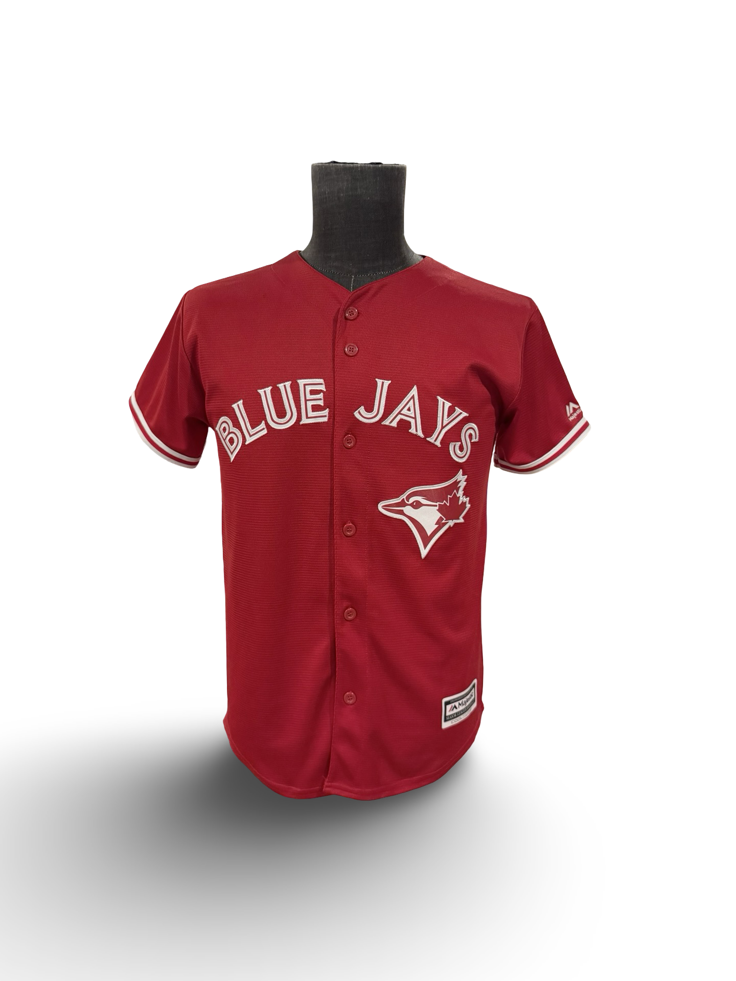 YOUTH MLB Josh Donaldson 20 Toronto Blue Jays Majestic Cool Base Canada Day Baseball Jersey Size Youth L