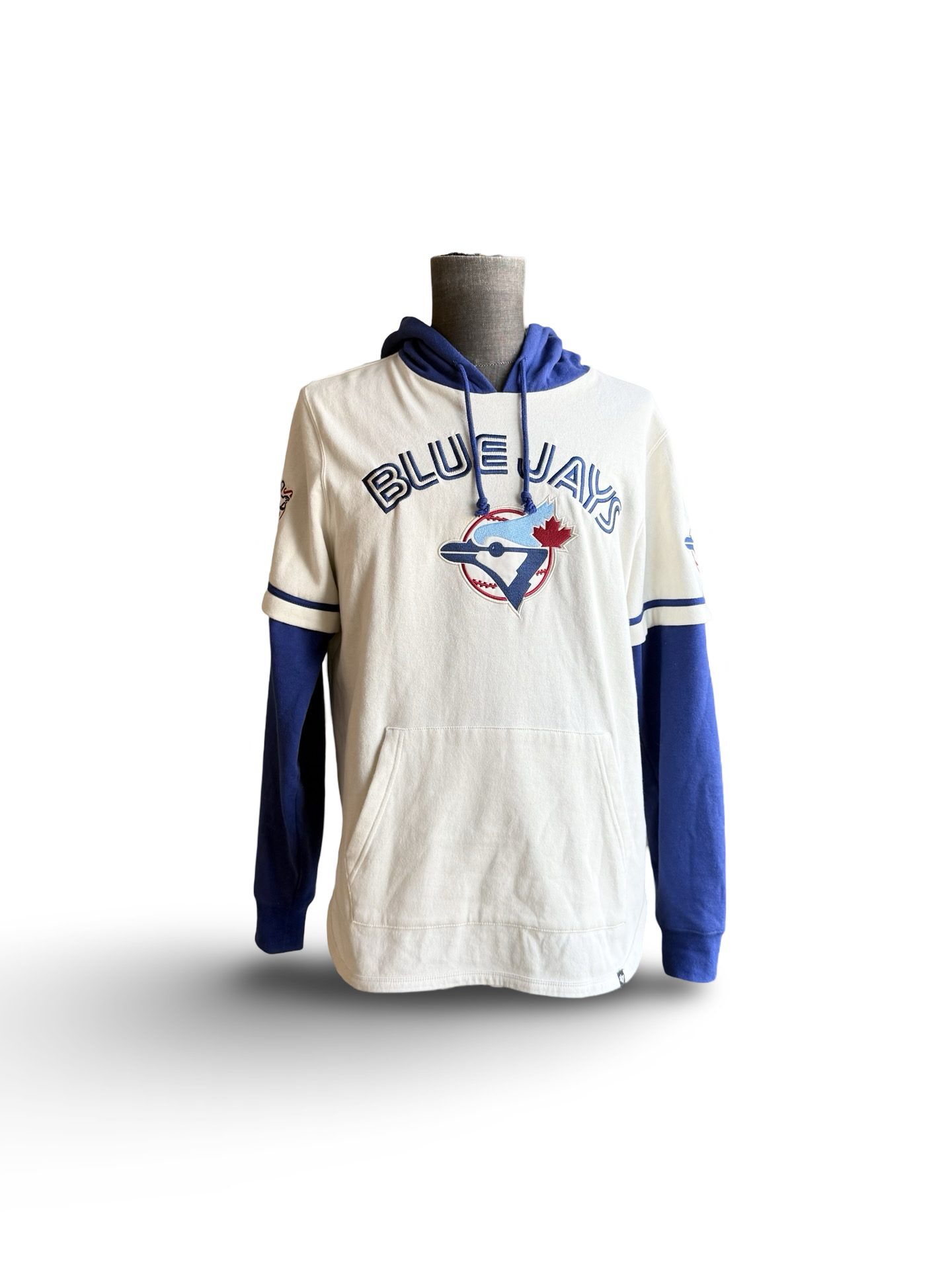MLB Toronto Blue Jays ‘47 Cream Trifecta Shortstop Pullover Hoodie Size M