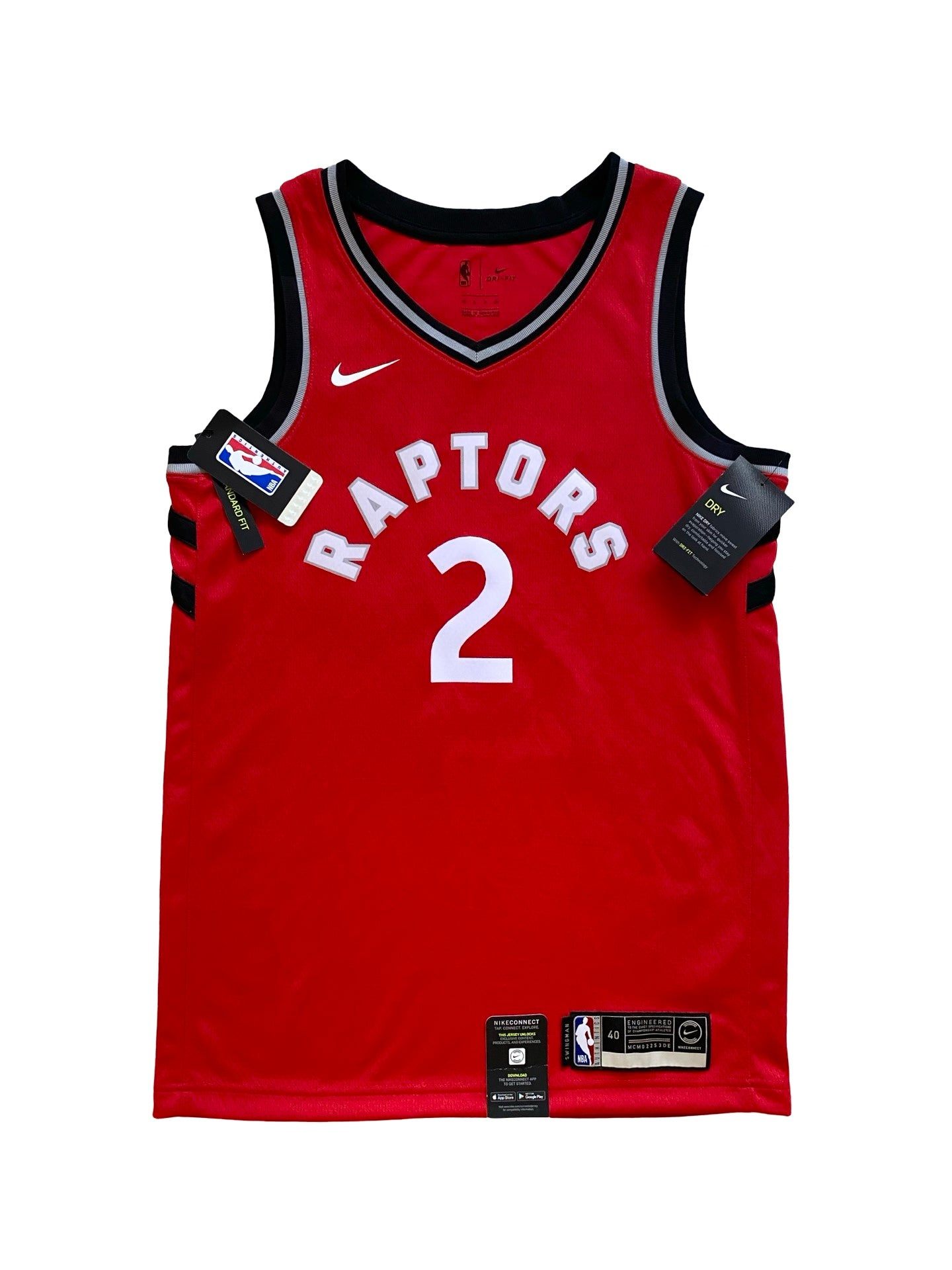 NBA Kawhi Leonard 2 Toronto Raptors 2019 Nike Connect Swingman Icon Jersey *New W/ Tags* Size S