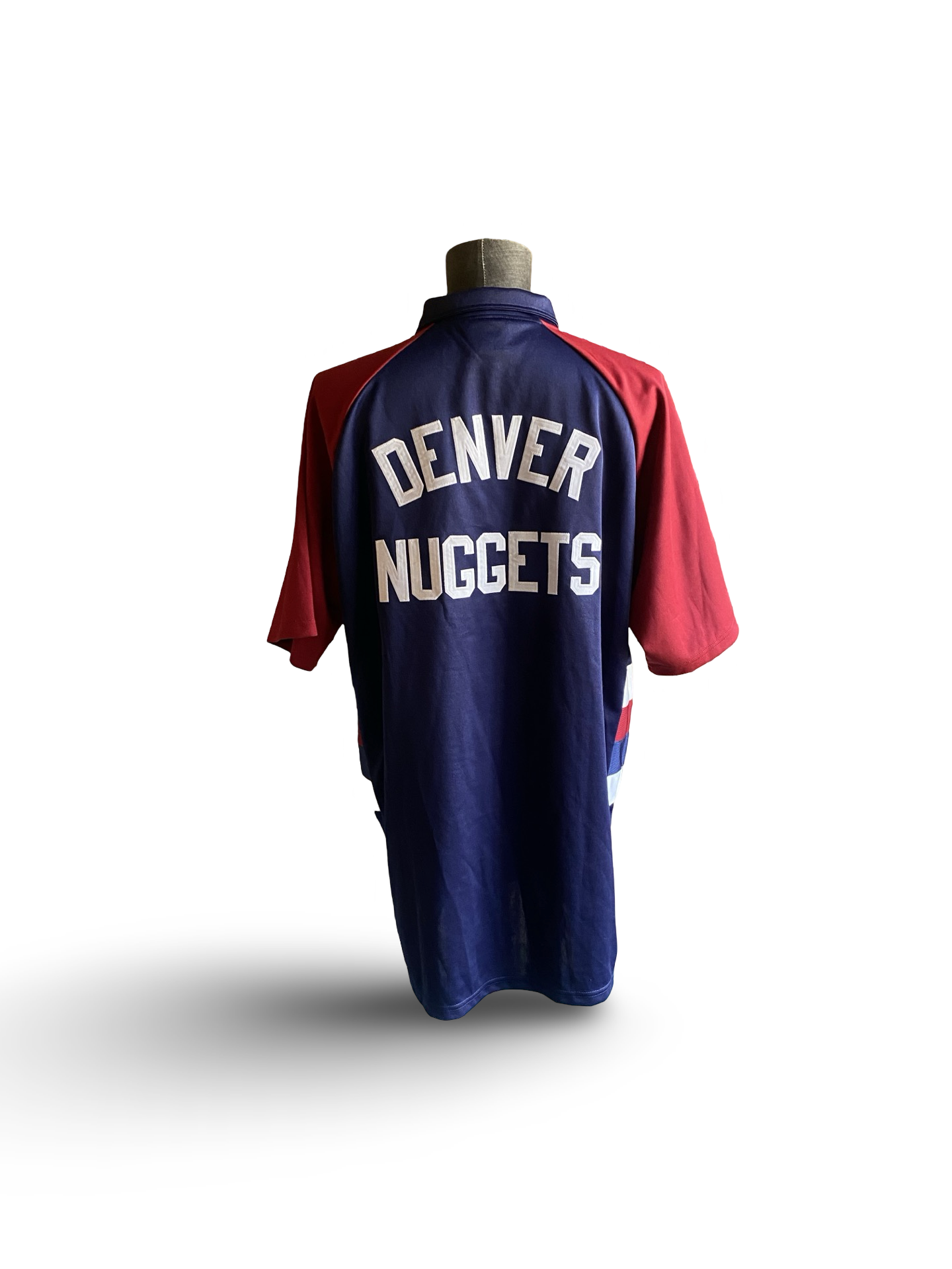 NBA Vtg Denver Nuggets Hardwood Classics Warm Up Jersey Size L