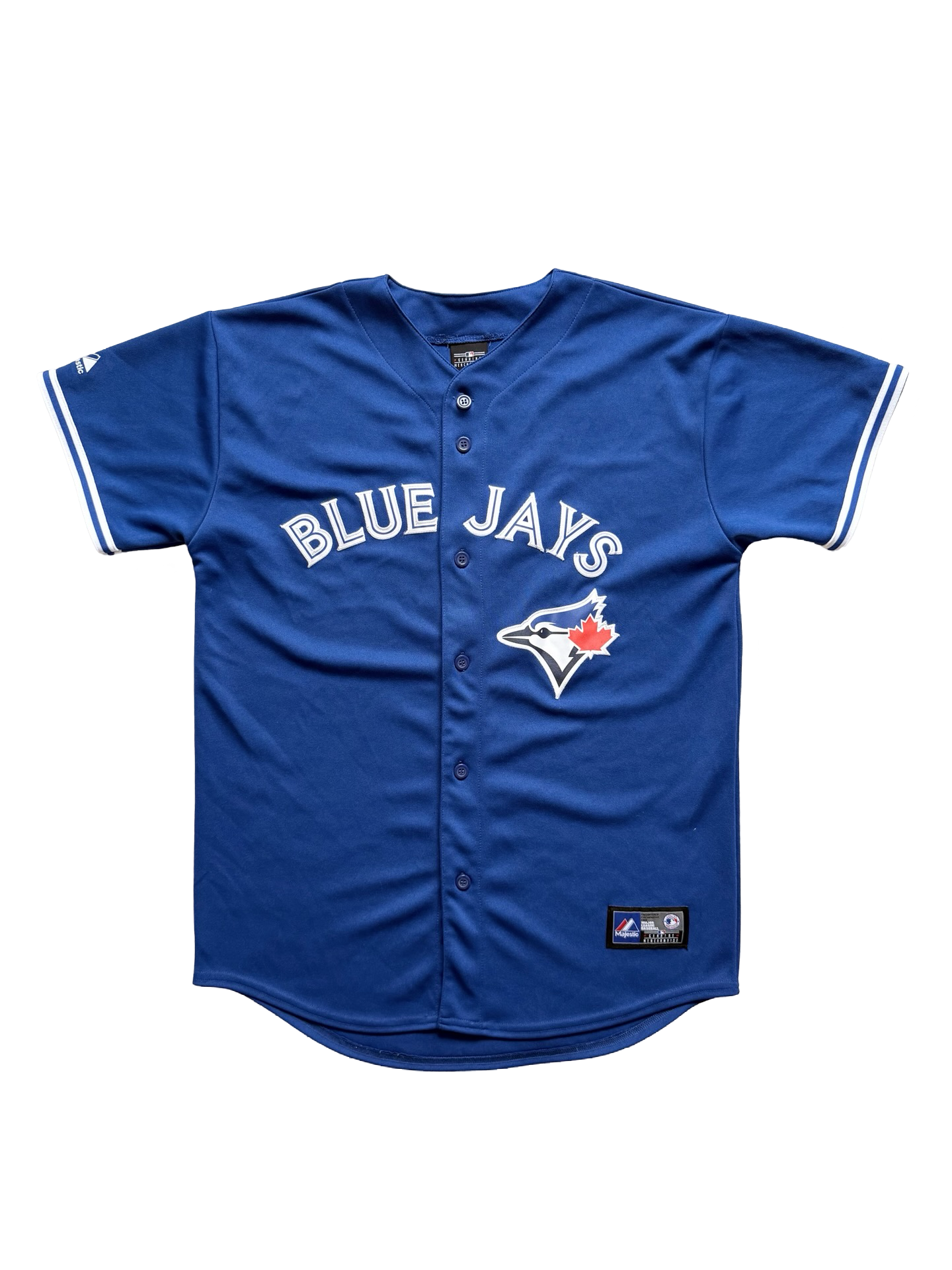 YOUTH MLB Jose Bautista 19 Toronto Blue Jays Majestic Baseball Jersey Size Youth XL