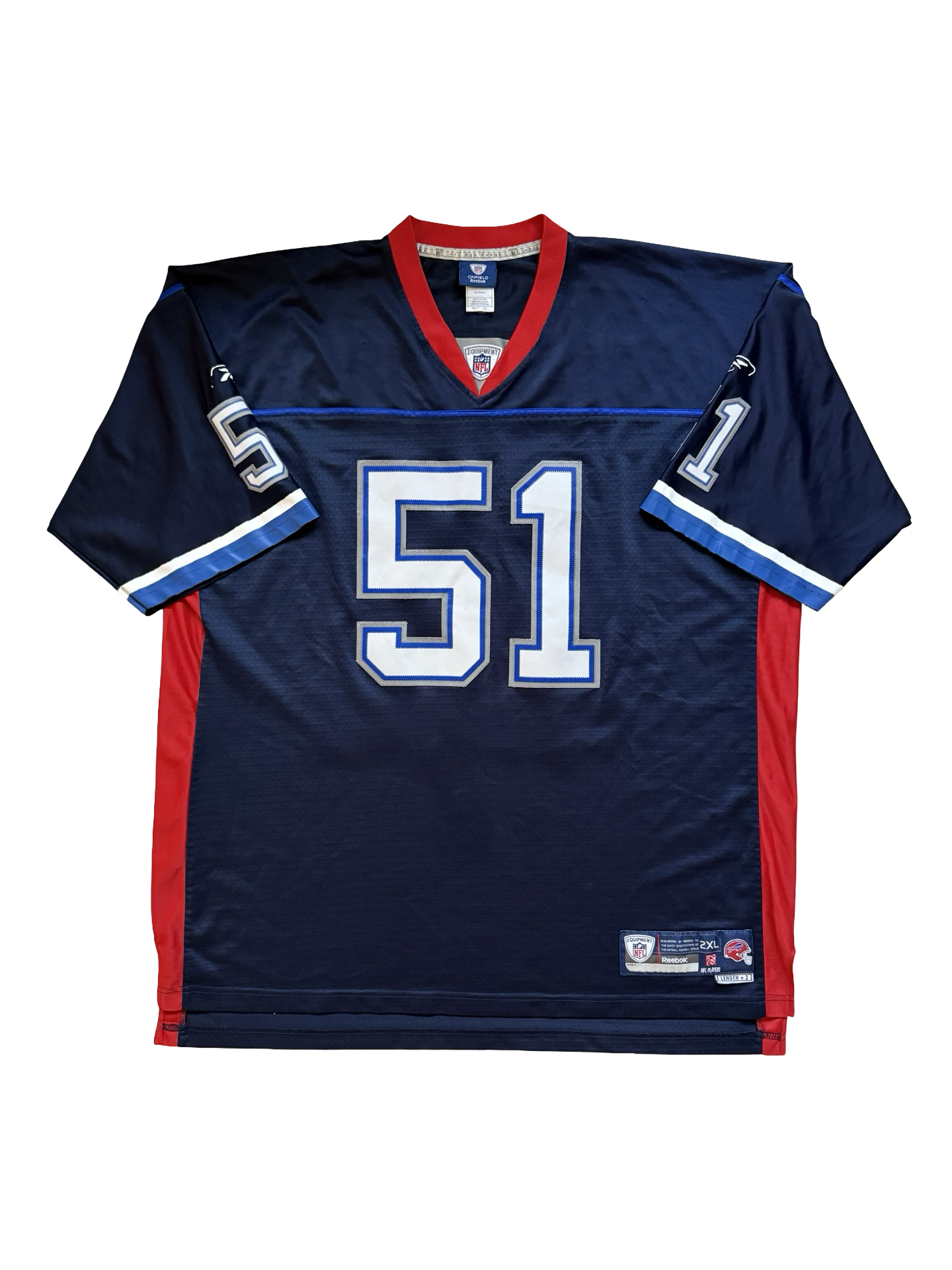 NFL Vtg Paul Posluszny 51 Buffalo Bills Reebok Stitched Football Jersey Size 2XL