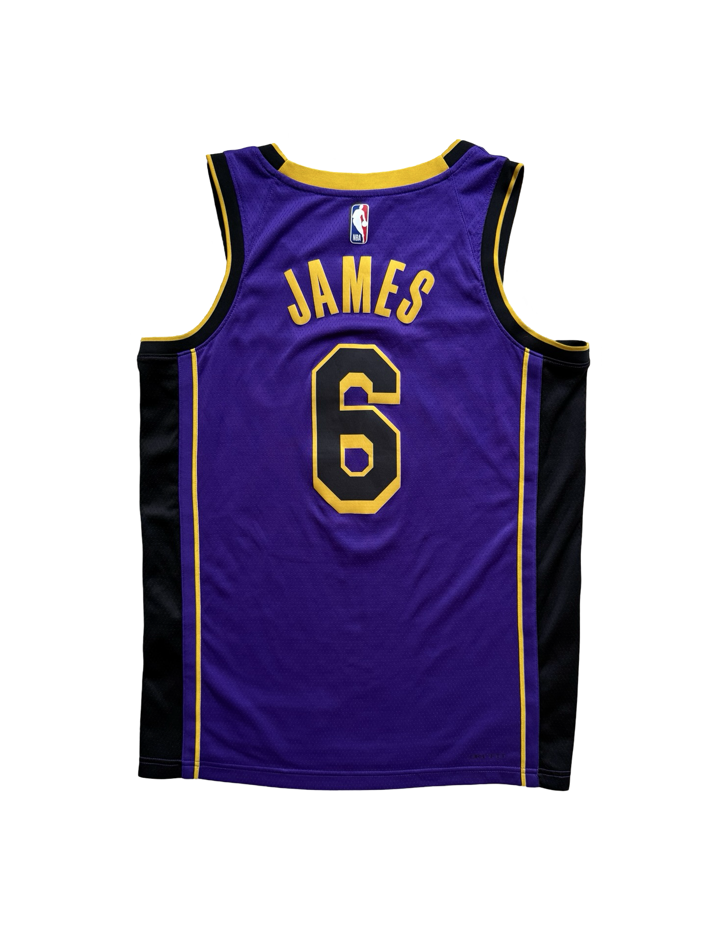 NBA LeBron James 6 LA Lakers Air Jordan Swingman Statement Edition Jersey Size M
