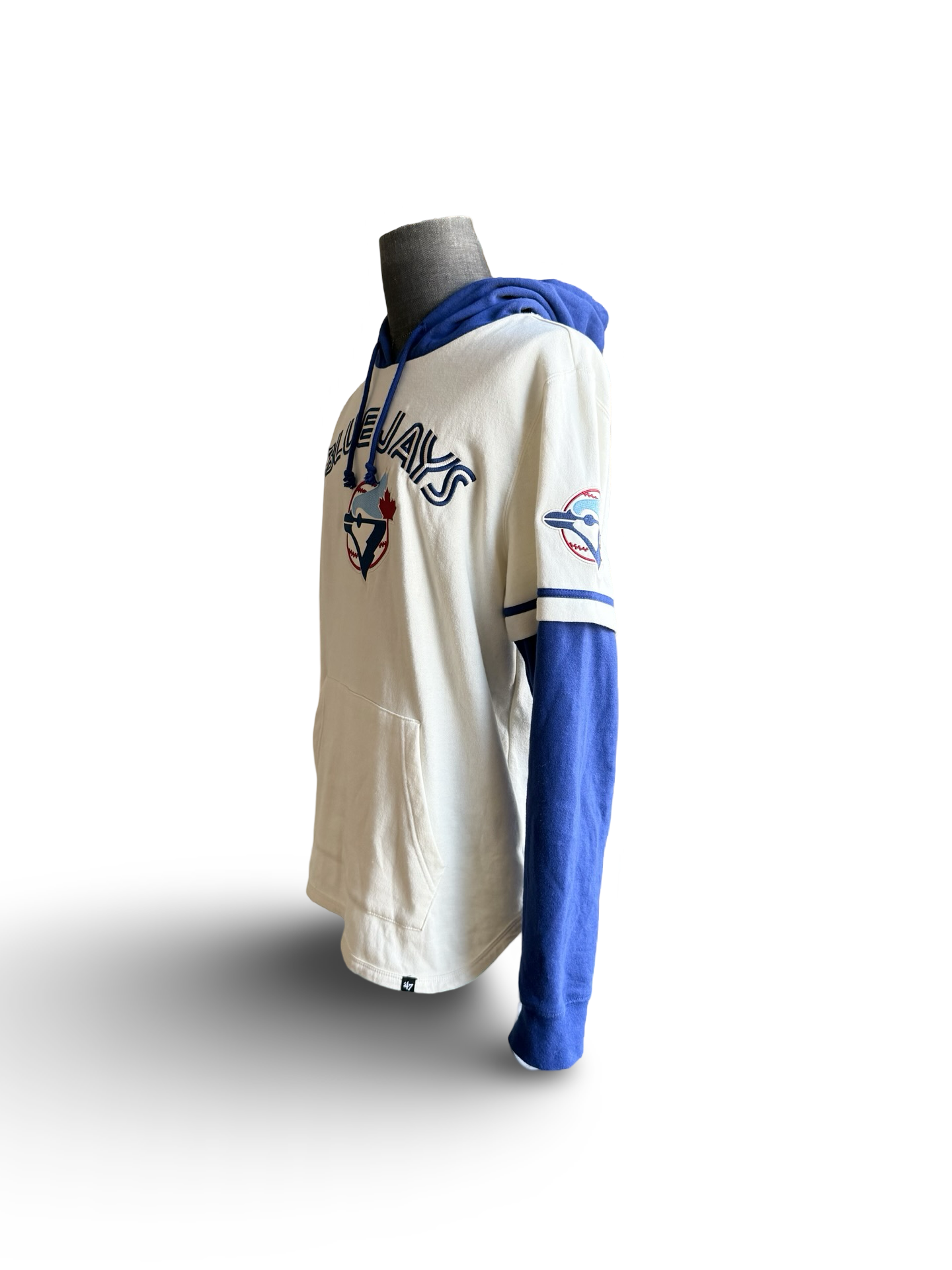 MLB Toronto Blue Jays ‘47 Cream Trifecta Shortstop Pullover Hoodie Size M