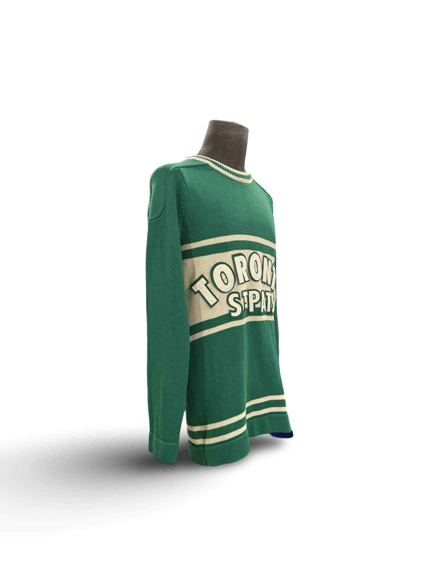 NHL Toronto St Pats Maple Leafs CCM Knit Jersey Classic Sweater Size S