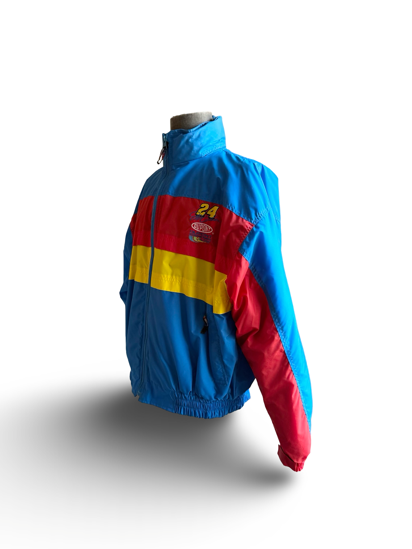 RACING NASCAR Vtg 90’s Jeff Gordon 24 DuPont Fleece Lined Jacket Size XL