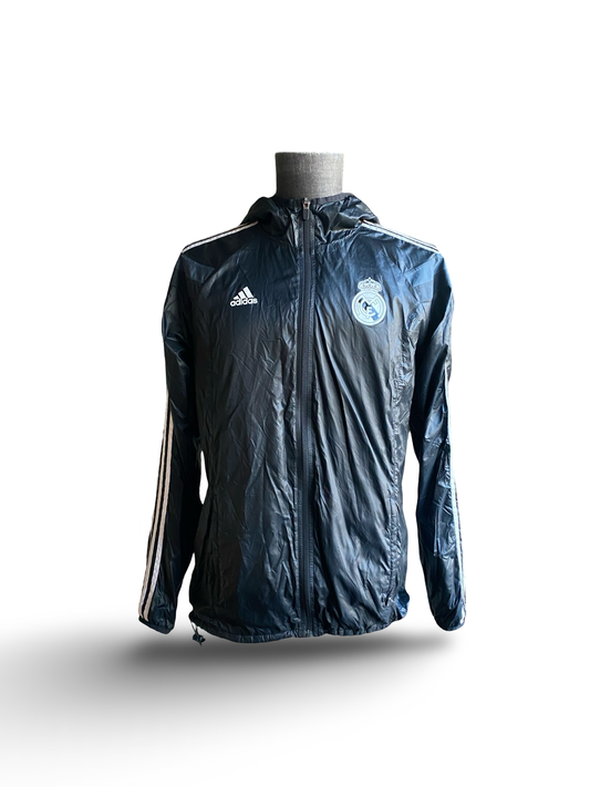 Soccer LaLiga Real Madrid 2014 Anthem Adidas Windbreaker Football Jacket Size M