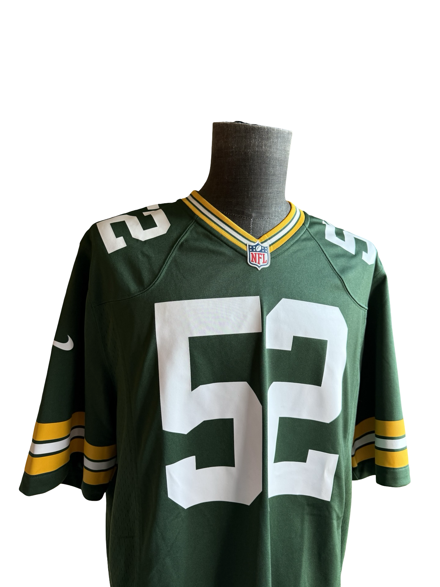 NFL Vtg Clay Matthews 52 Green Bay Packers Nike Football Jersey Size L