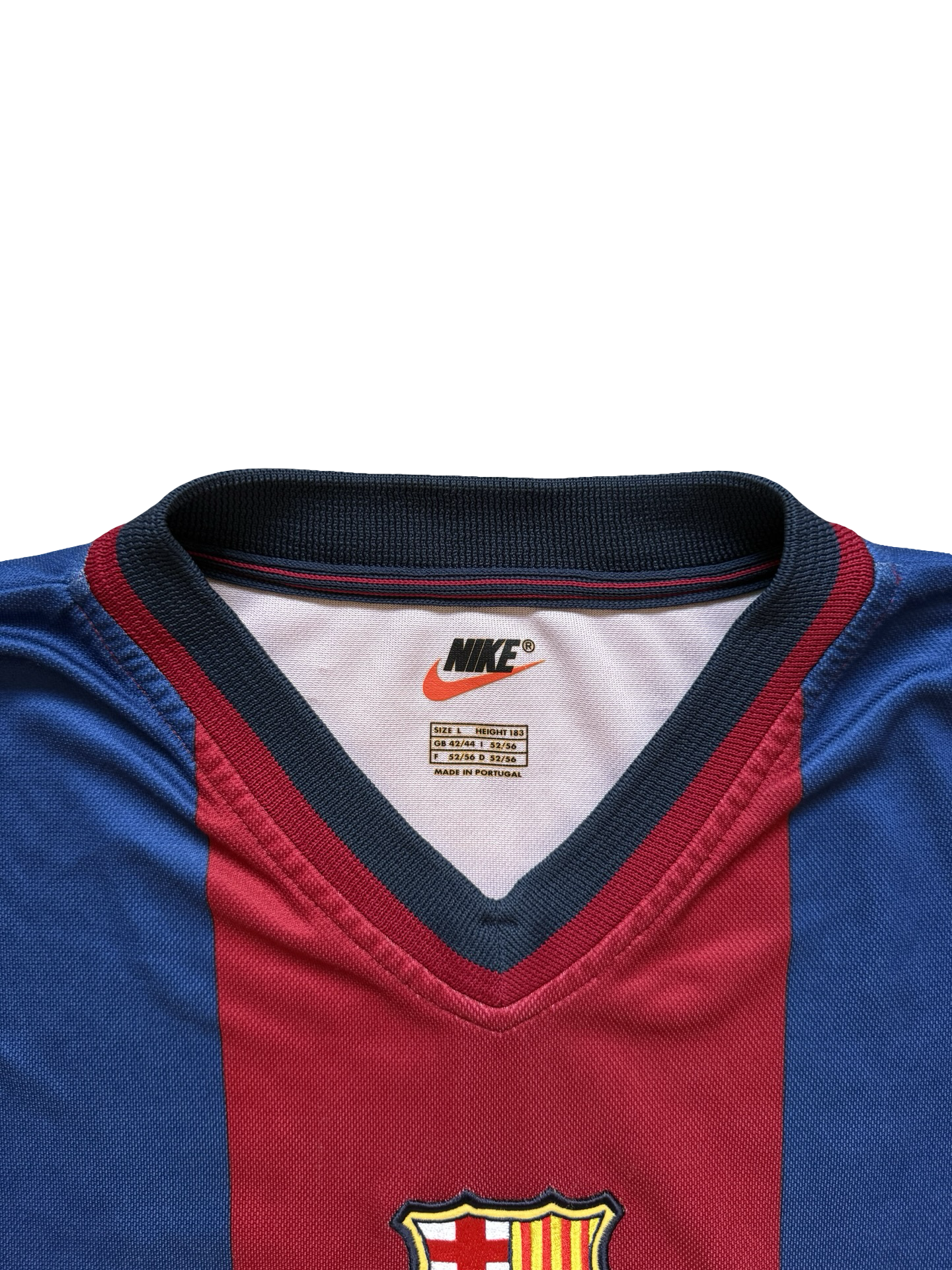 Soccer Vtg FC Barcelona 1998/99 Nike Football Home Jersey Size L